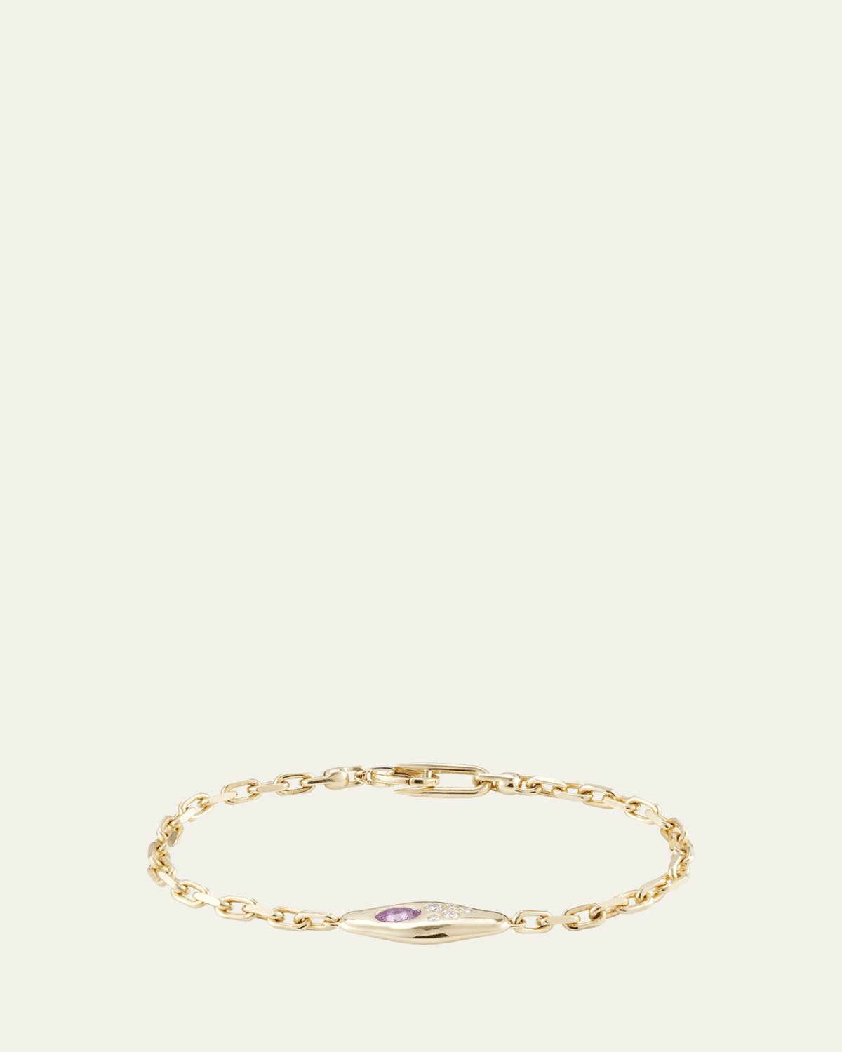 18k Yellow Gold Diamond Flow Bond Bracelet