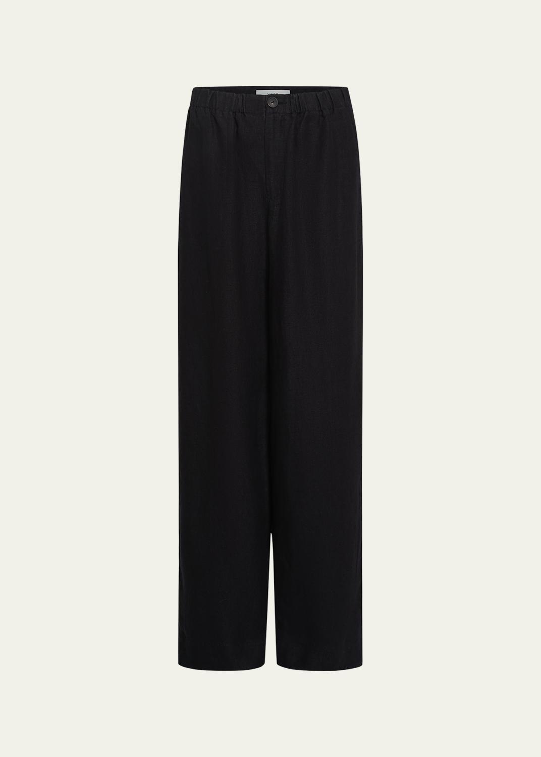 sacai Double-Faced Silk-Cotton Barrel-Leg Ankle Pants - Bergdorf