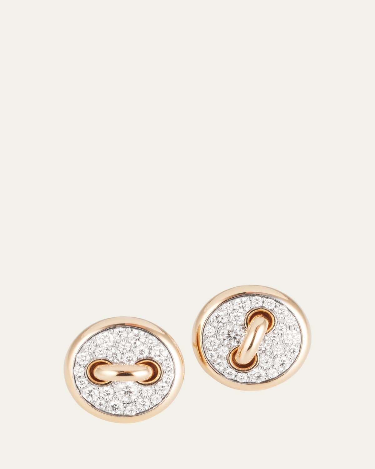 ホーセンブース 3MM TOGGLE STUDS WITH DIAMOND Hoorsenbuhs 18K Yellow Gold 3mm Toggle Stud Earrings with
