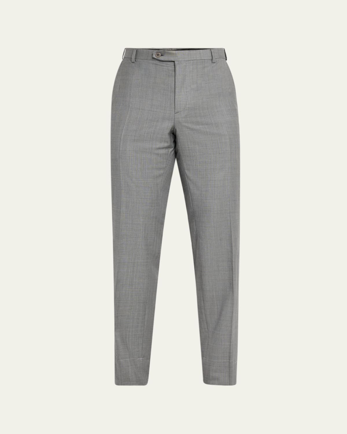 【Brioni】チャコールグレー Super 150's WOOL スラックス Brioni Men's WWX 80th Anniversary Journey Trousers - Bergdorf Goodman