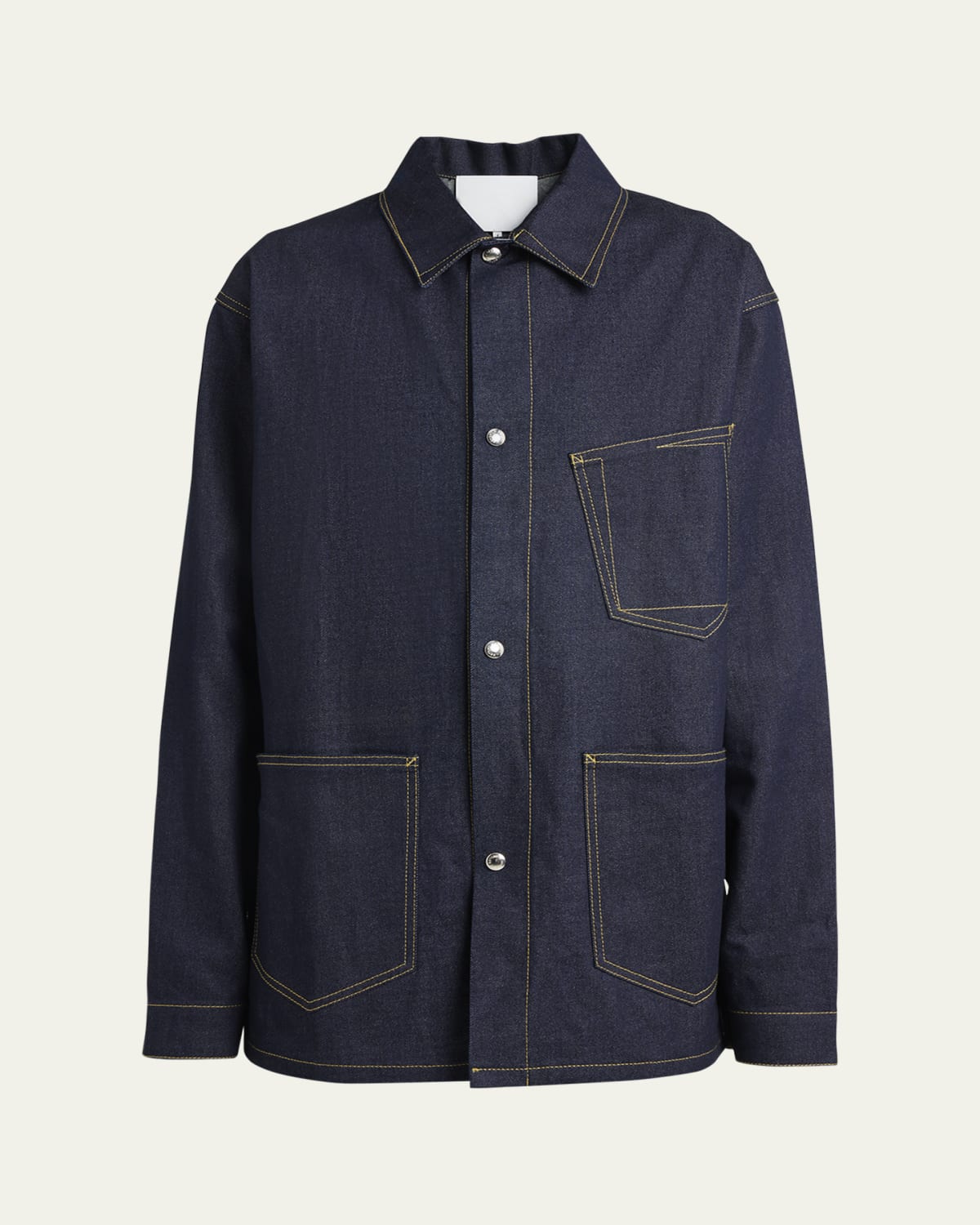 Melitta Baumeister Painted Glow Cropped Ombre Denim Jacket