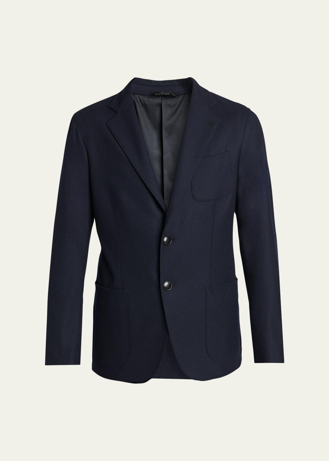 Giorgio Armani Linen Single-Breasted Jacket - Bergdorf Goodman