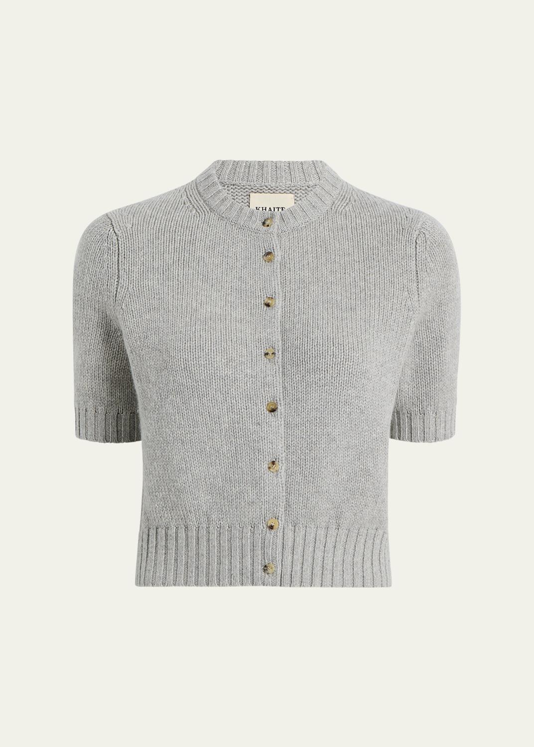 Jil Sander Crochet Flower Three-Quarter Sleeve Cardigan - Bergdorf 