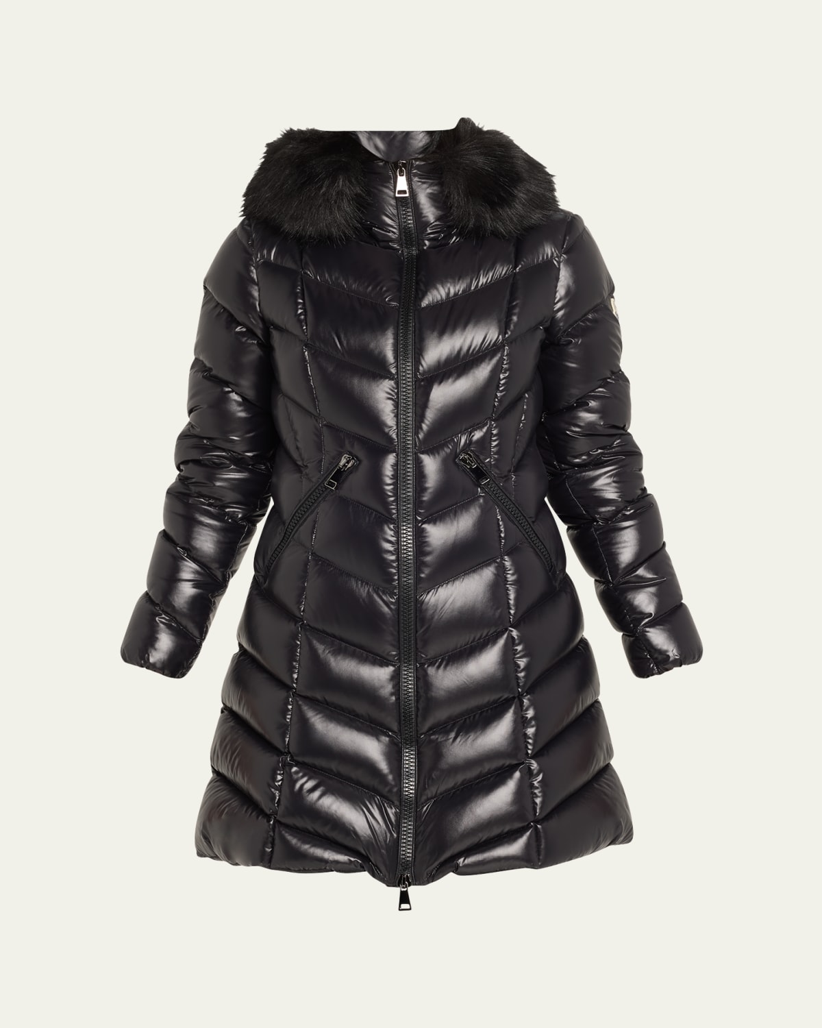 Moncler Maire Shiny Puffer Jacket with Removable Hood - Bergdorf