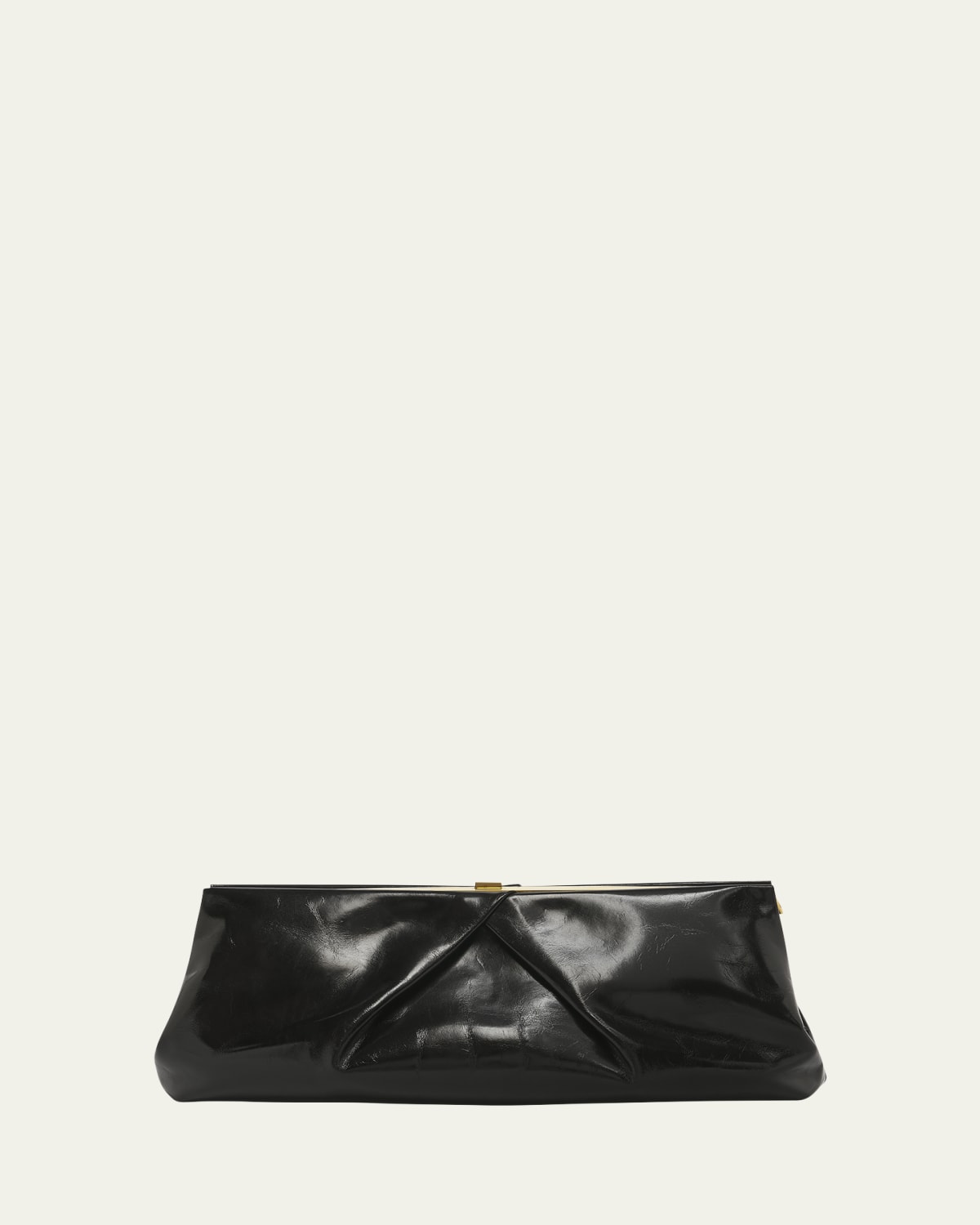 Dries Van Noten Metallic Ruffle Clutch Bag - Bergdorf Goodman