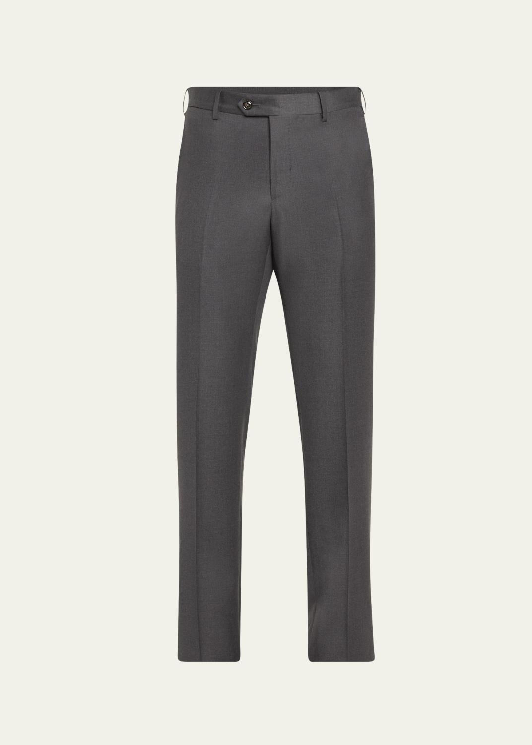 Giorgio Armani Men's Loose-Fit Seersucker Pants - Bergdorf Goodman
