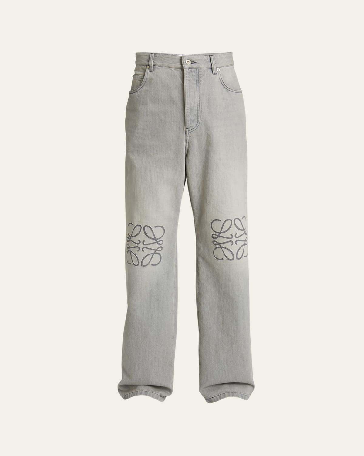 Men's Wide-Leg Denim Jeans