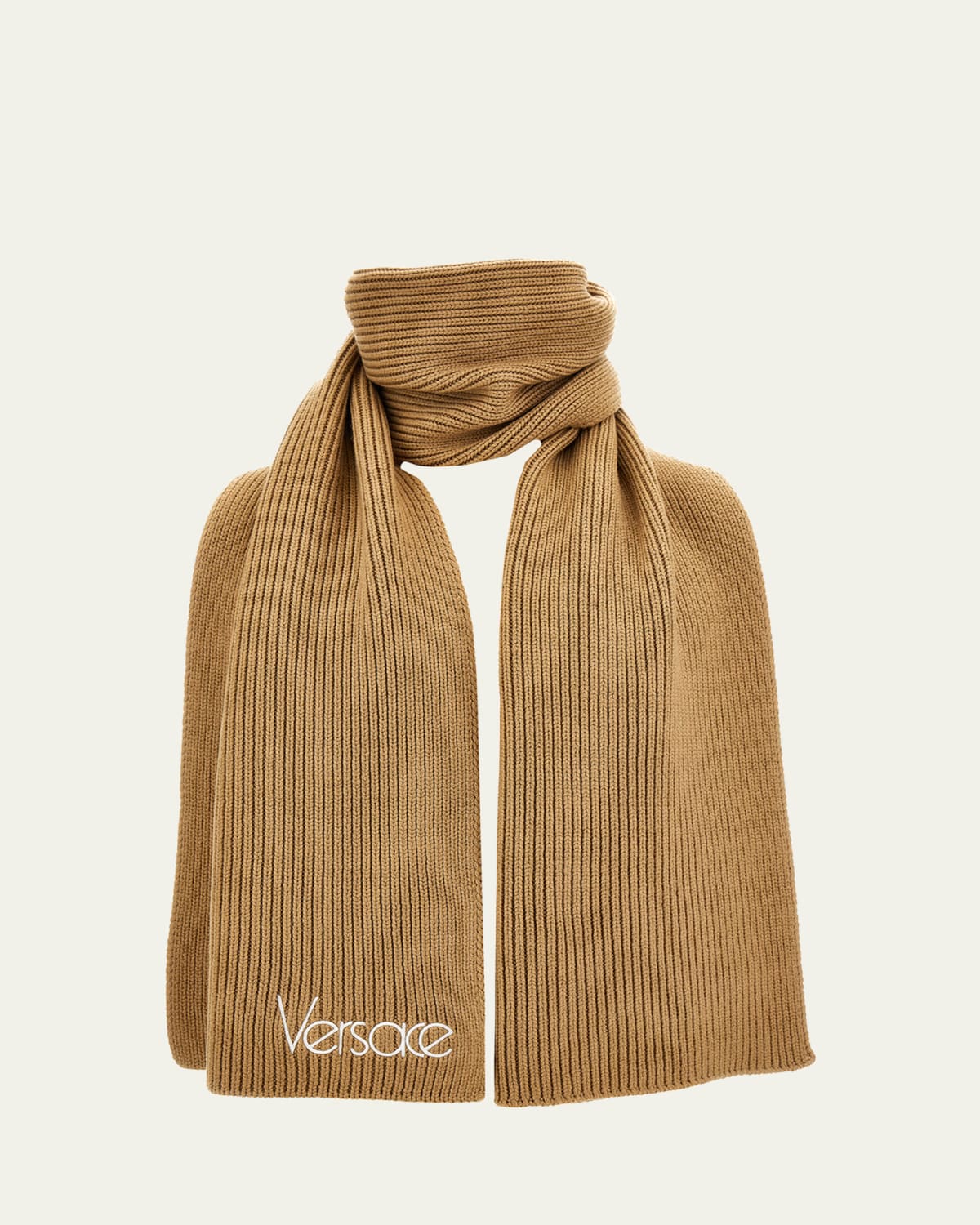 Dries Van Noten Teddy Safety-Pin Knit Scarf - Bergdorf Goodman