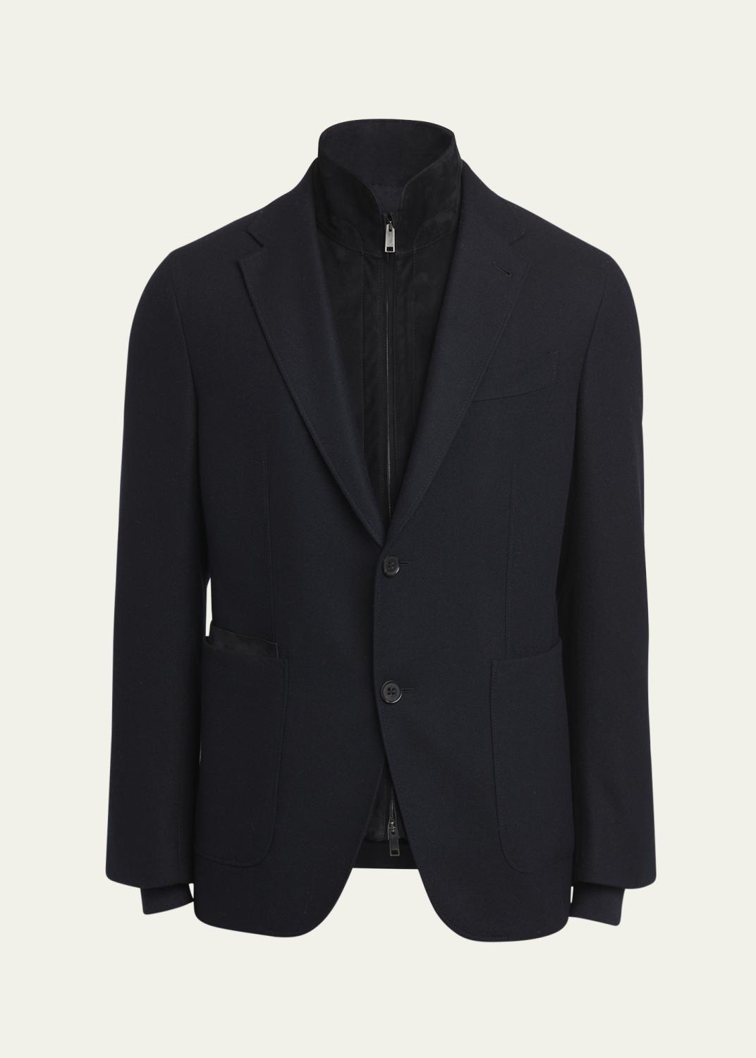 ZEGNA Men's Wool Tonal Plaid Single-Breasted Sport Coat - Bergdorf