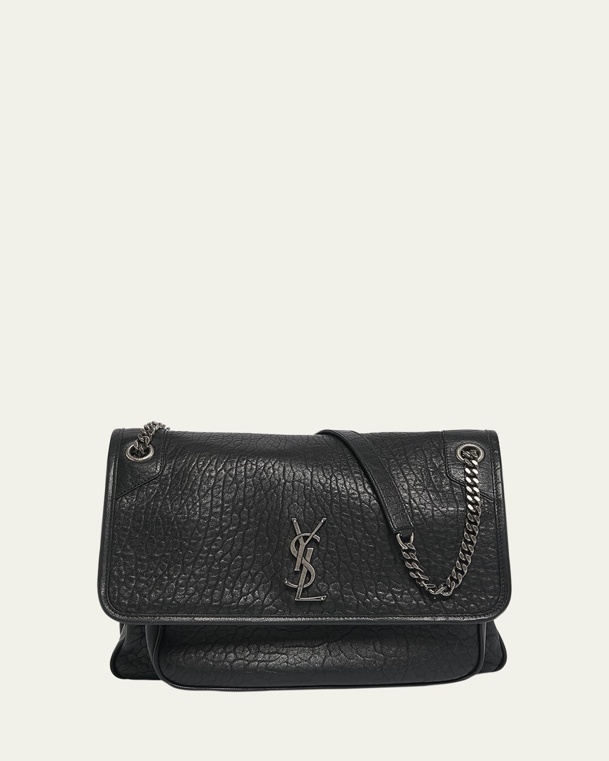 Saint Laurent Kate 99 Mini YSL Leopard Shoulder Bag in Pony