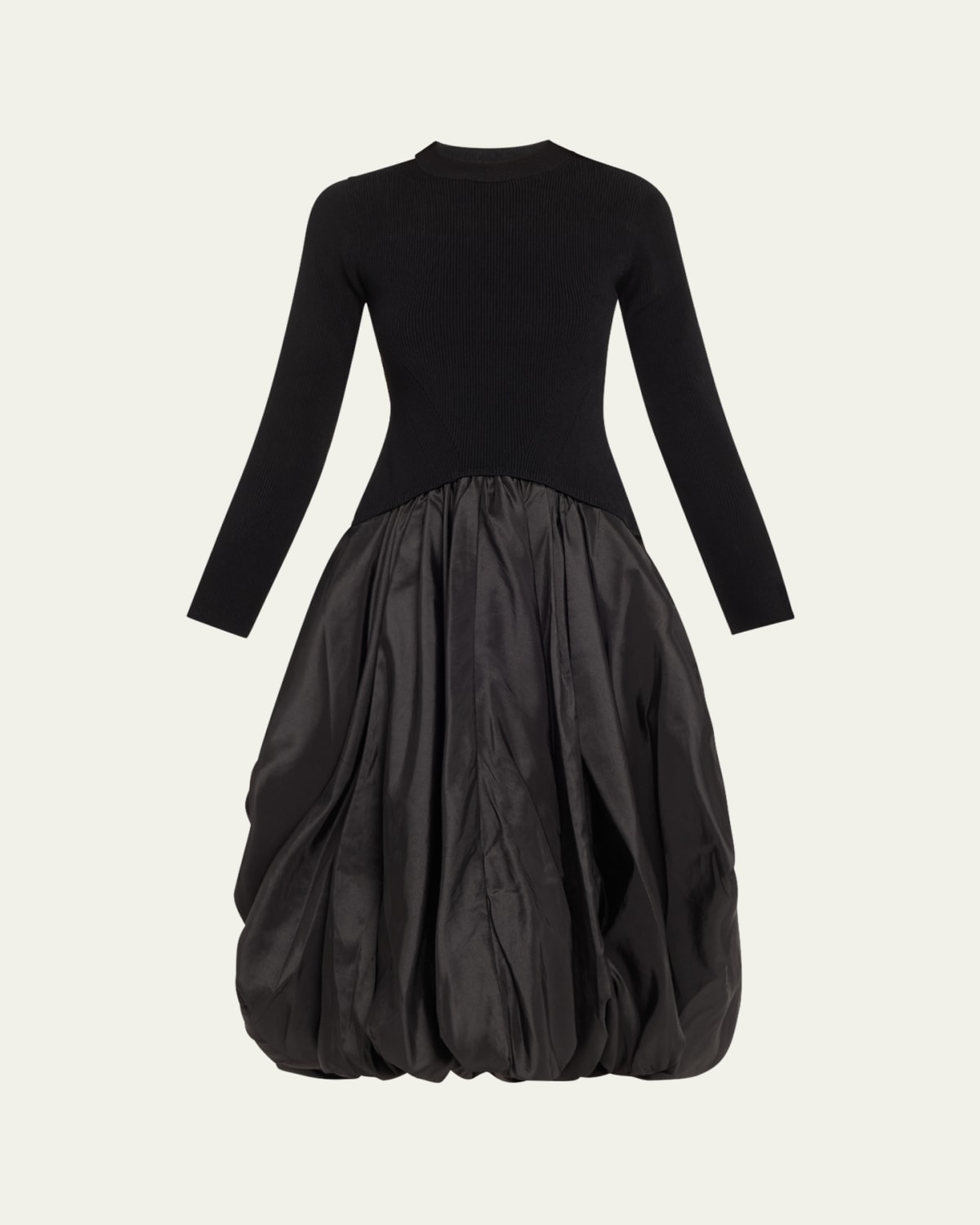 SIMKHAI Kenlie Long-Sleeve Bubble Midi Dress - Bergdorf Goodman