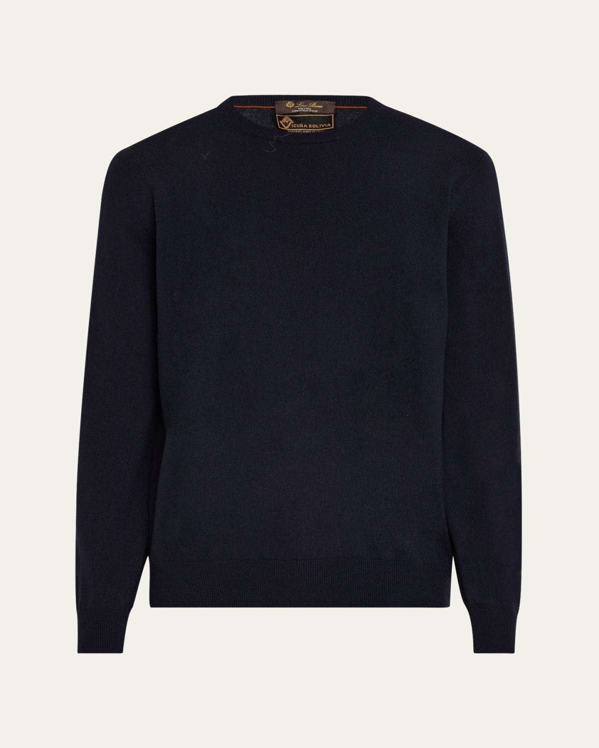 Loro Piana Men's Colonno Cashmere and Silk Crewneck Sweater