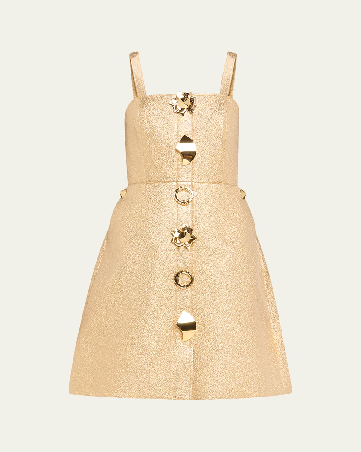lowry mini dress Hutch Lowry Drop-Waist Bubble Mini Dress