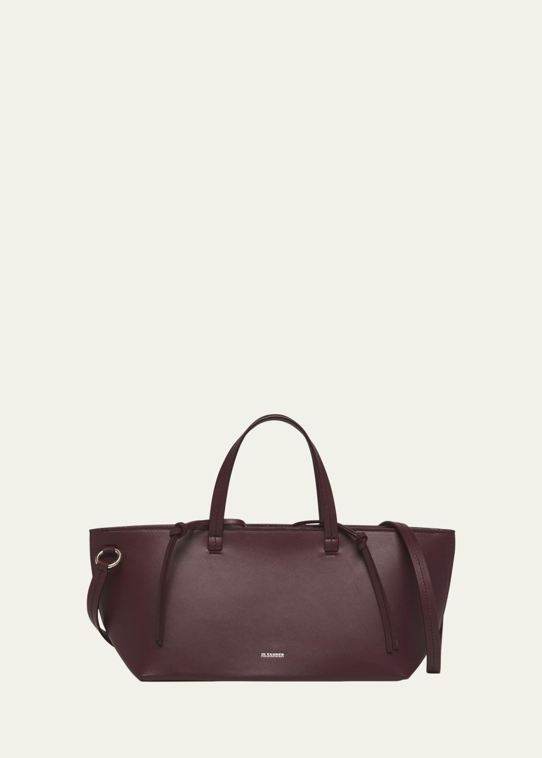 Jil Sander Linea Angular Leather Shoulder Bag - Bergdorf Goodman