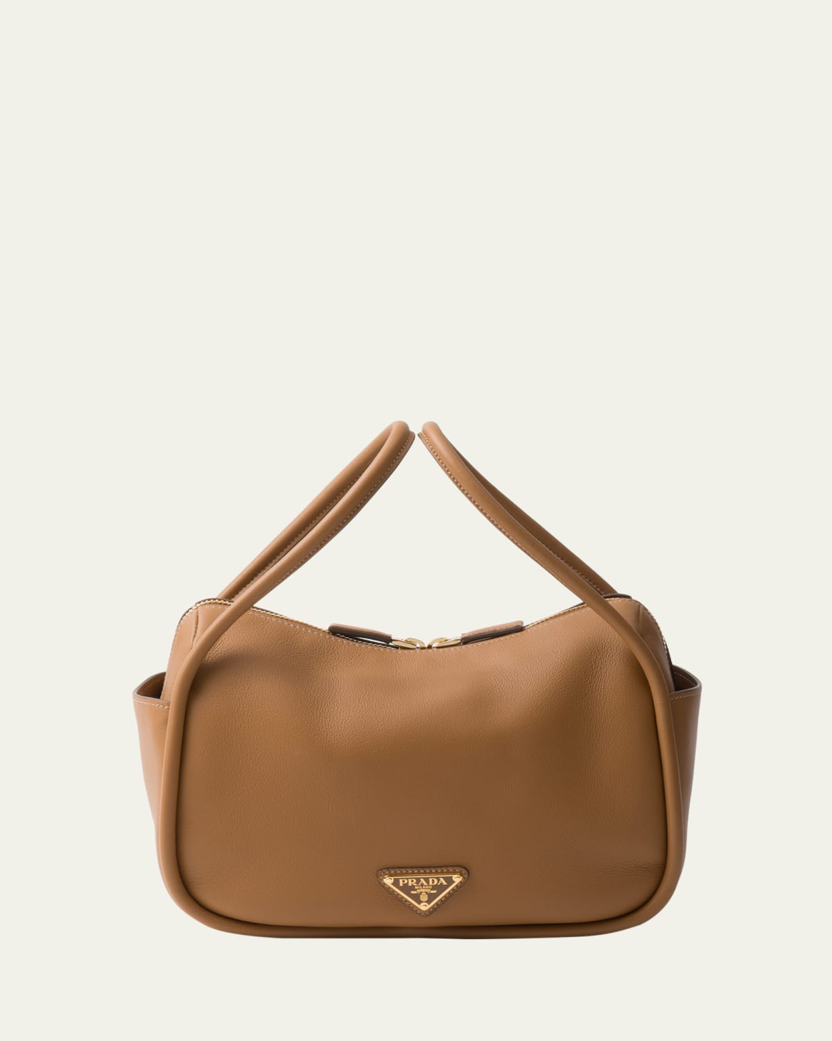 Prada☆Flou leather handbag☆フルー レザーハンドバッグ☆送込 Prada Flou Zip Leather Top-Handle Bag - Bergdorf Goodman