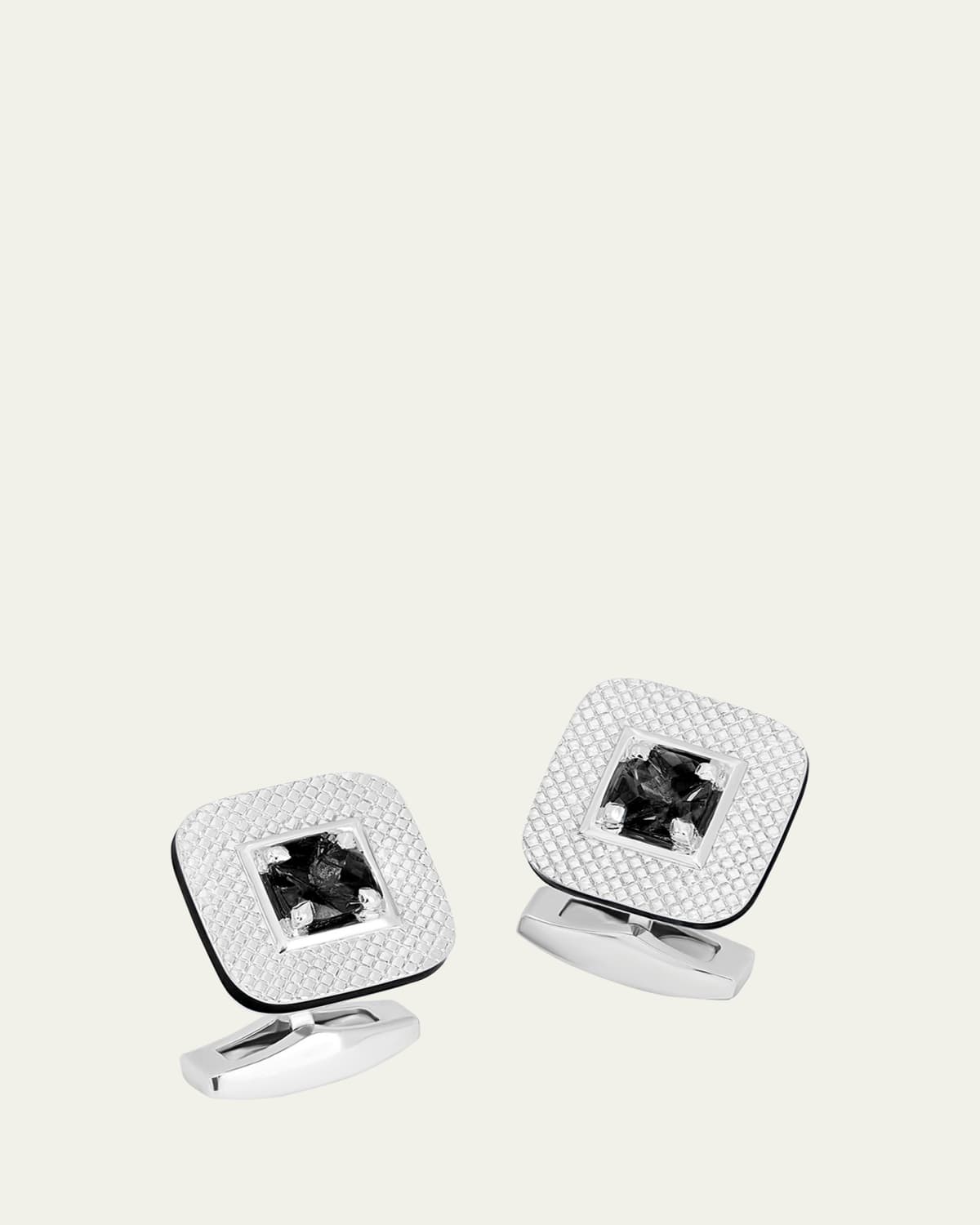 Tateossian Men's Central Claw Grey Diamond Cufflinks - Bergdorf