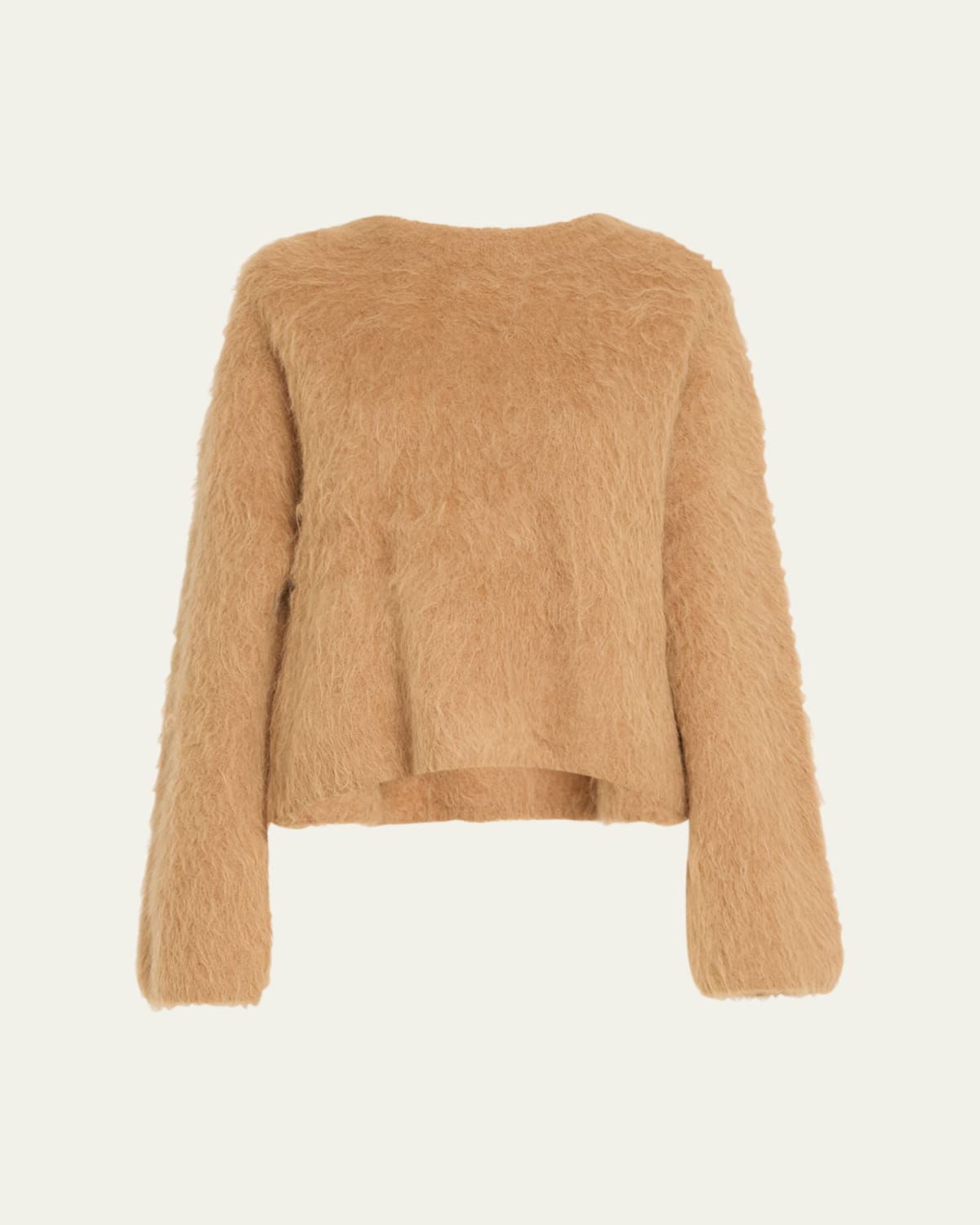 Lisa Yang Sony Cashmere Drop-Shoulder Crewneck Sweater