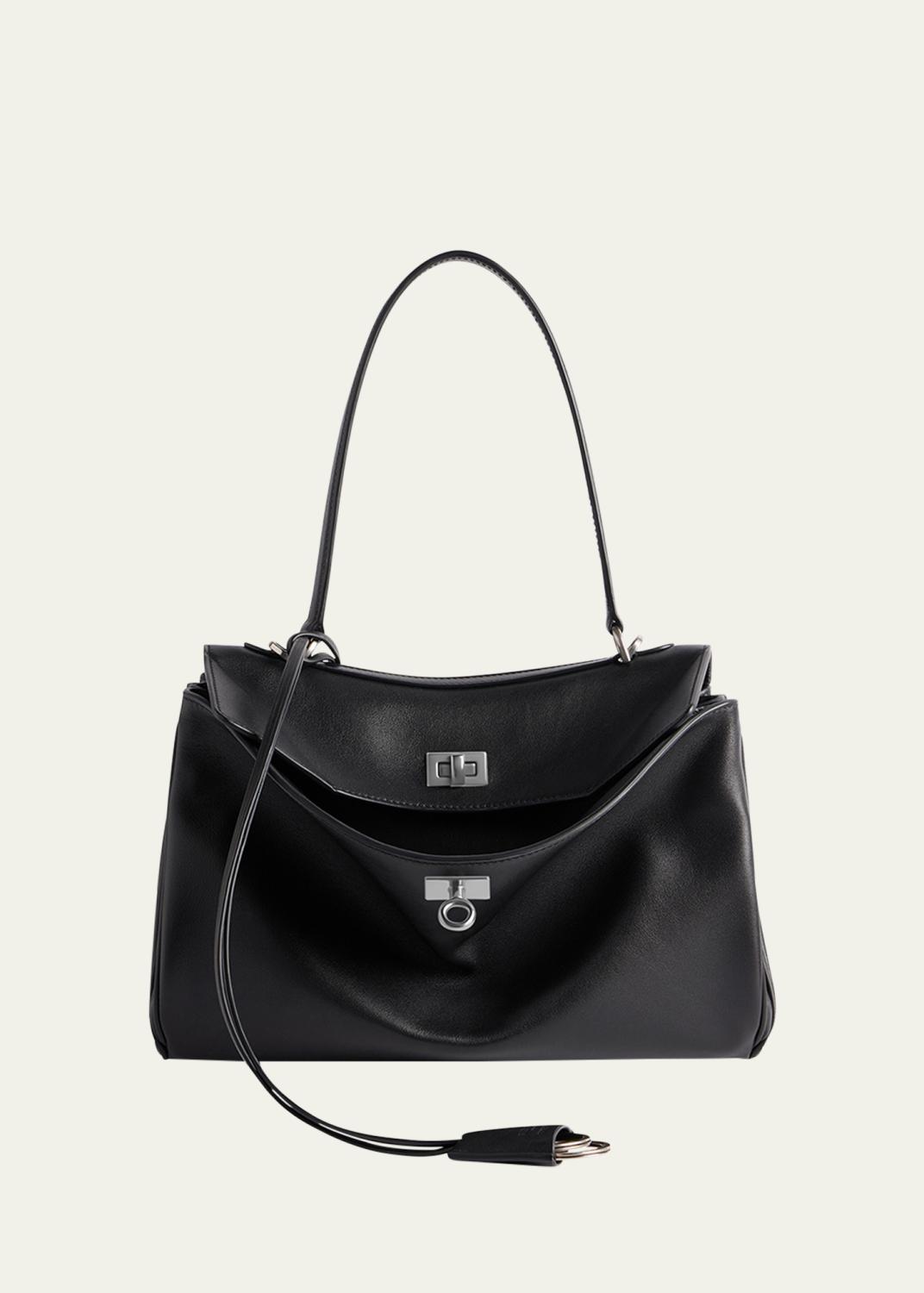 Balenciaga Arena Pleated Leather Shoulder Bag - Bergdorf Goodman