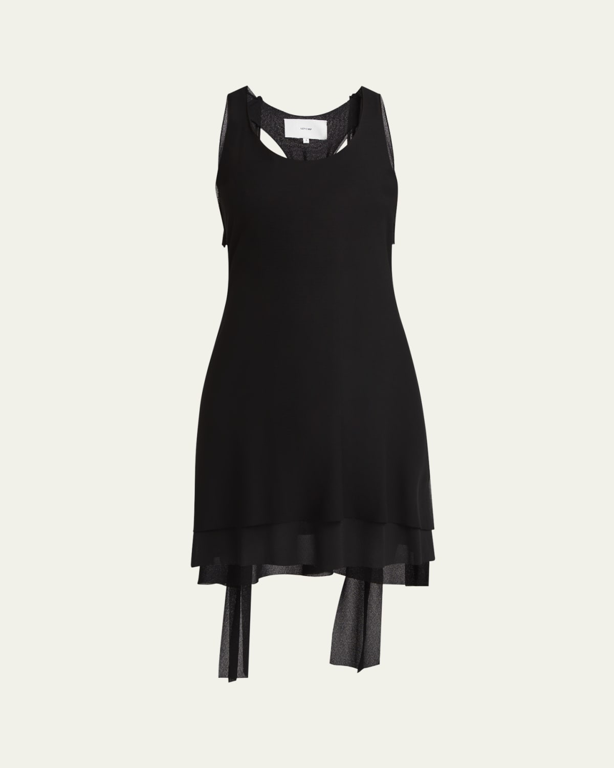 lowry mini dress Hutch Lowry Drop-Waist Bubble Mini Dress
