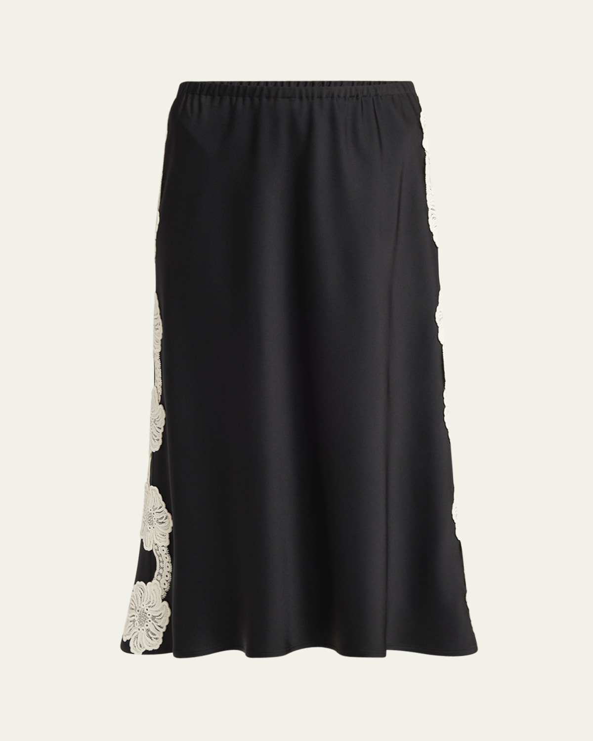 Loewe Logo-Band Asymmetric Hem Midi Skirt - Bergdorf Goodman