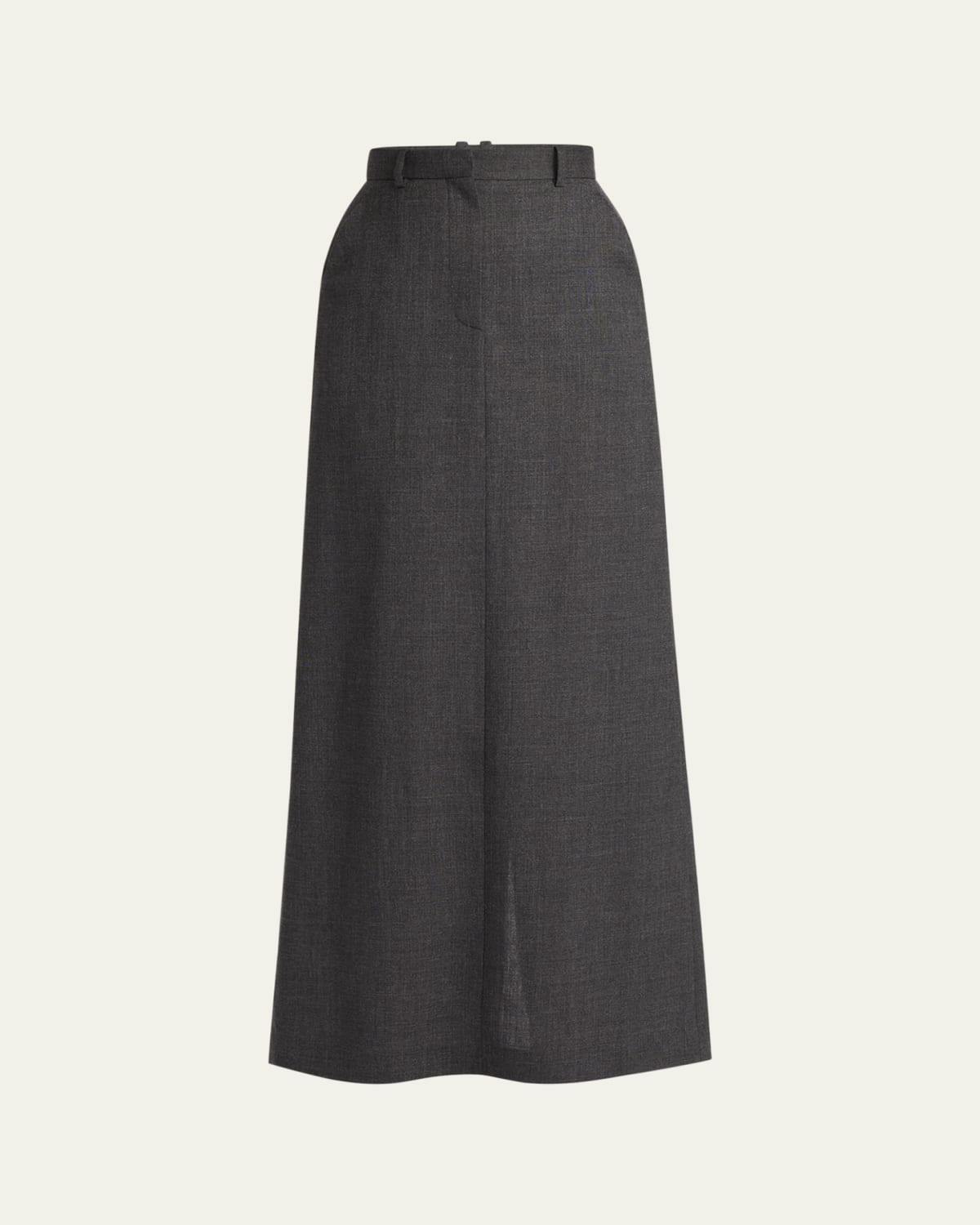Saint Laurent Button-Front A-Line Leather Skirt - Bergdorf