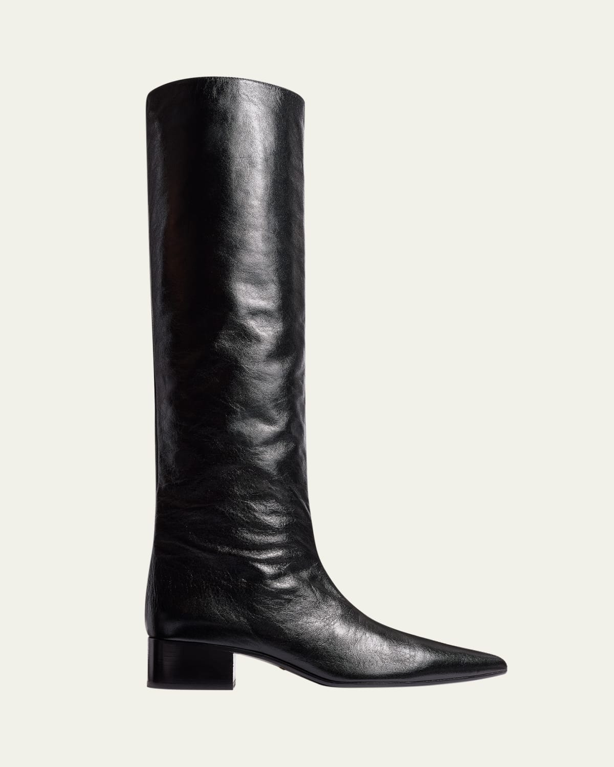 THE ROW Awar Leather Over-The-Knee Boots - Bergdorf Goodman