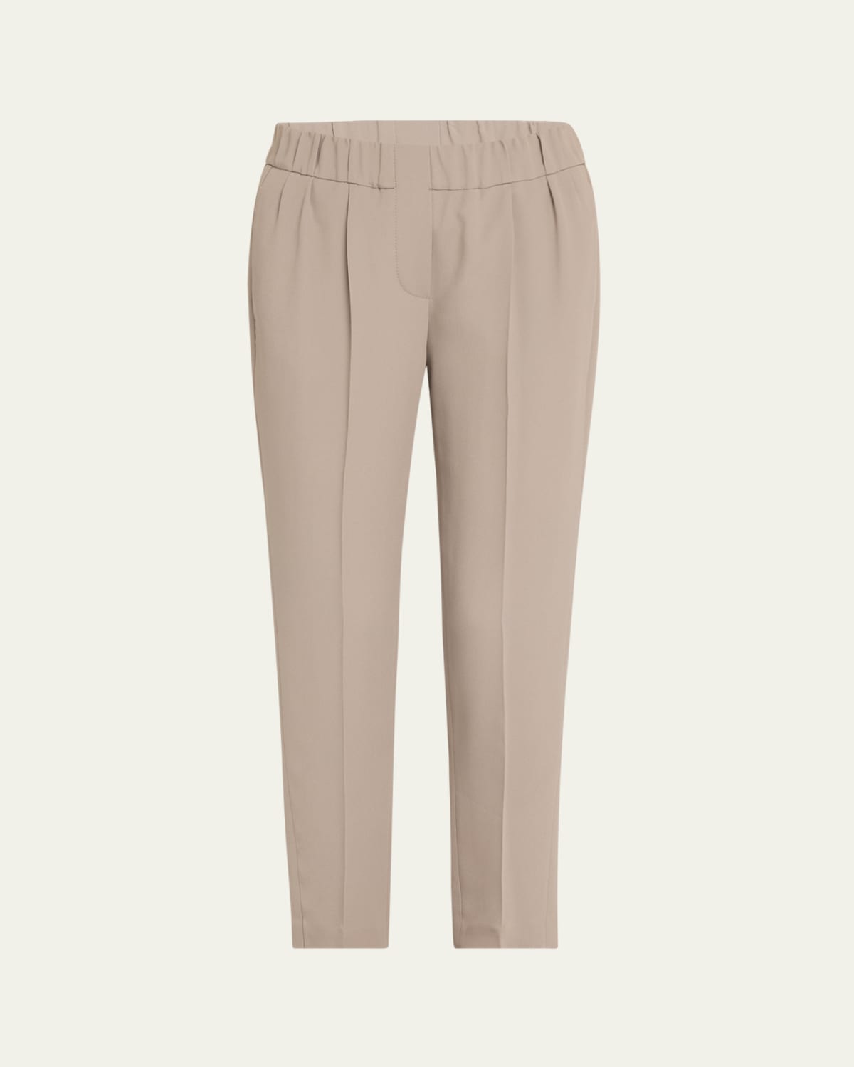 Clark Cotton Slim-Leg Ankle Pants