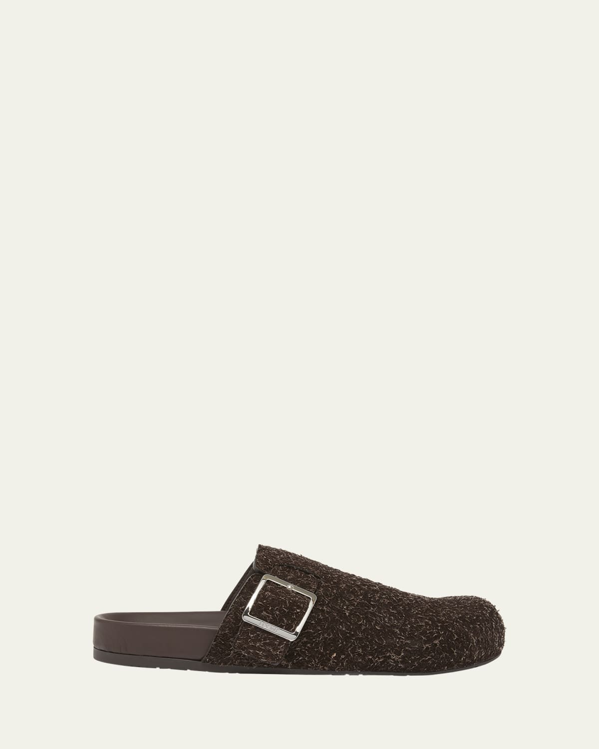 Men's Sabot Leopard-Print Faux Fur Slippers