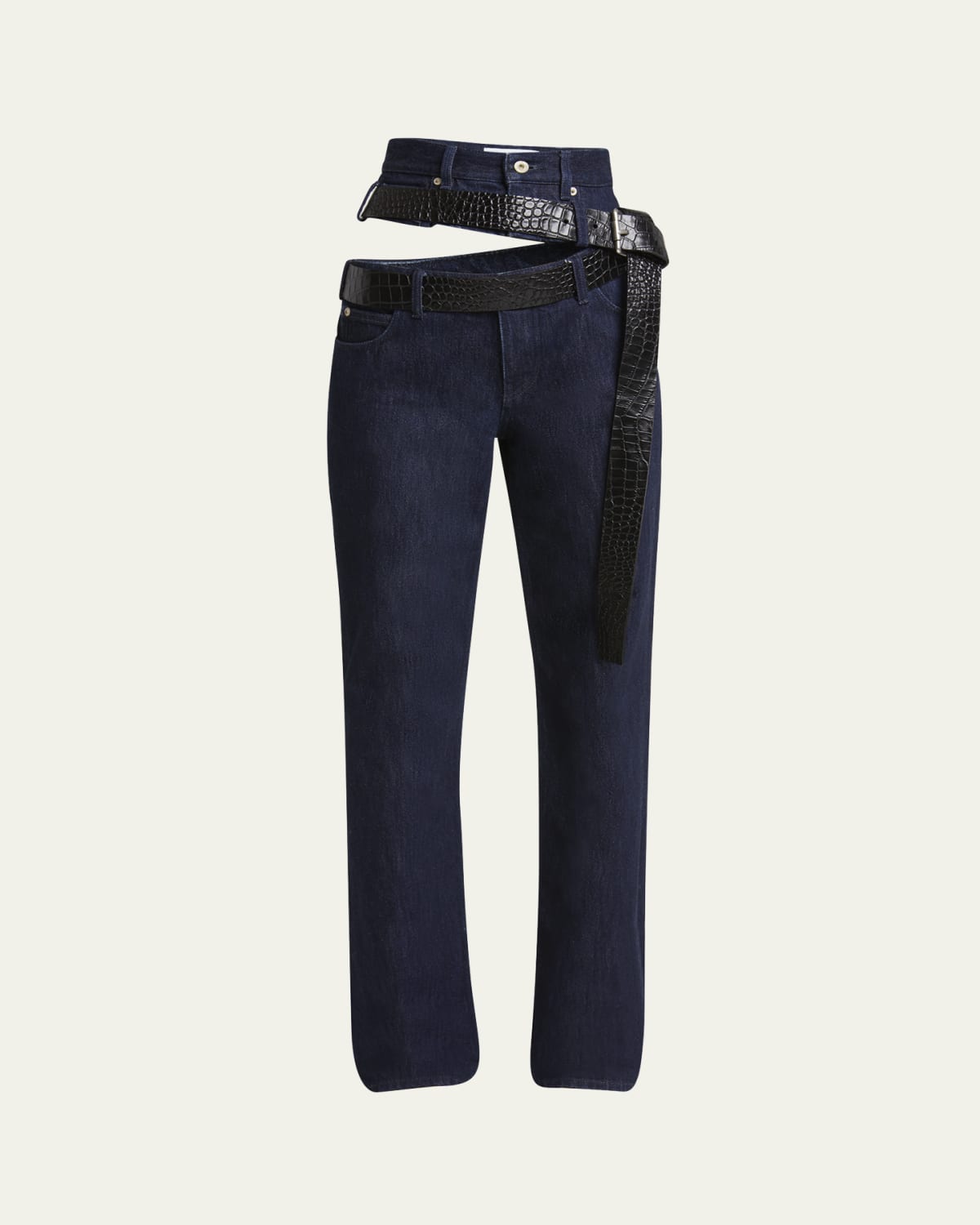 【23AW NEW】LOEWE_woman / カットアウト パンツ / Dark Blue 23AW NEW】LOEWE_woman / カットアウト パンツ / Dark Blue