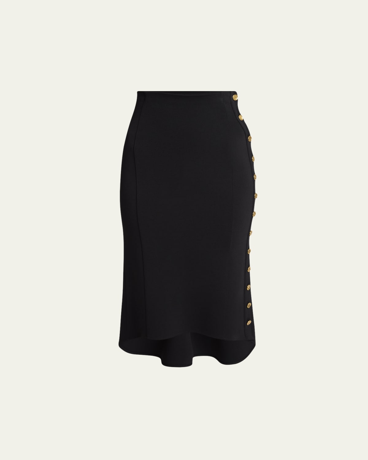 Michael Kors Collection Side Slit Midi Wool Skirt - Bergdorf