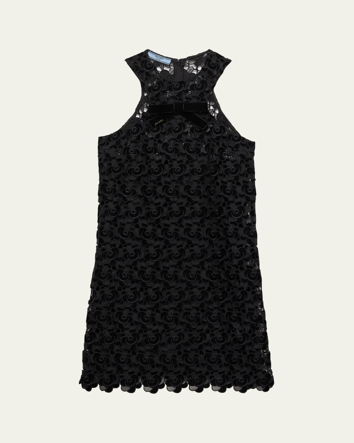 prada linen mini dress Prada Linen Floral Mini Dress - Red