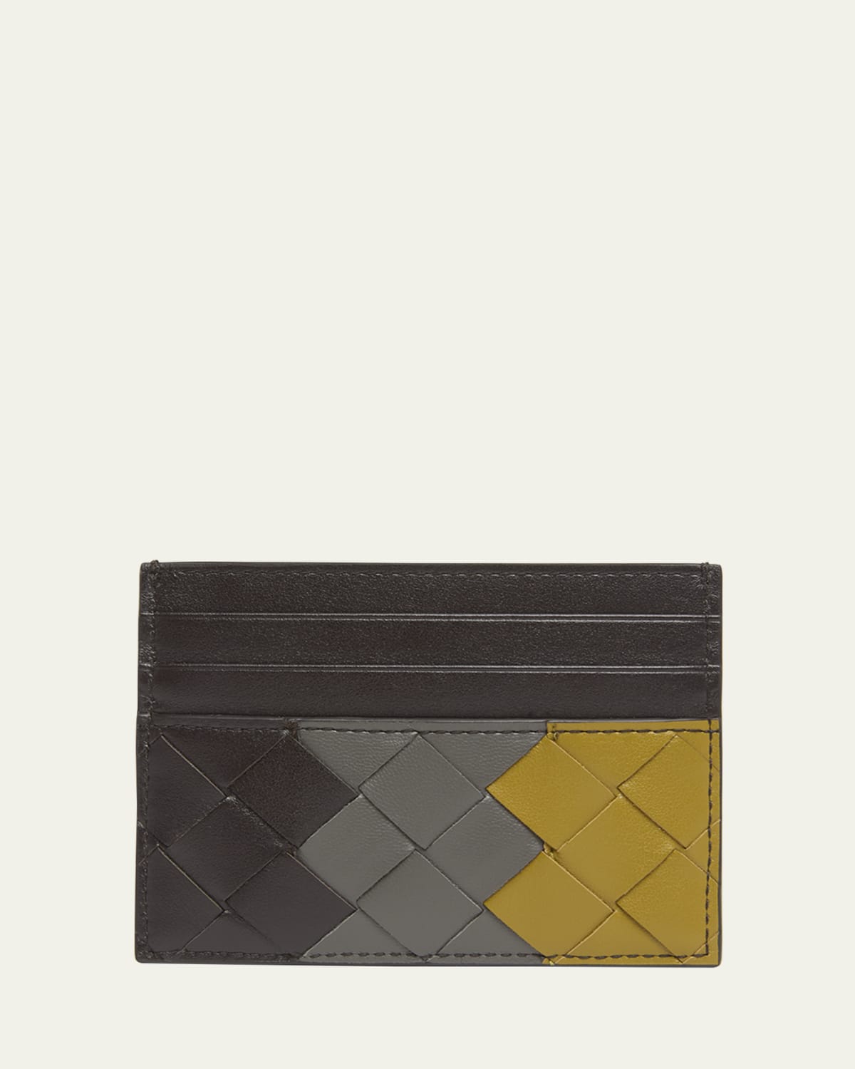 Men's Puzzle Calfskin Bifold Card Holder