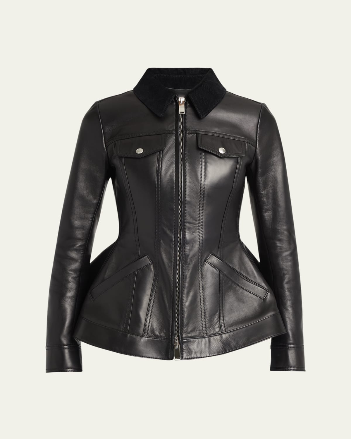 Oversized Leather Suede Jacket