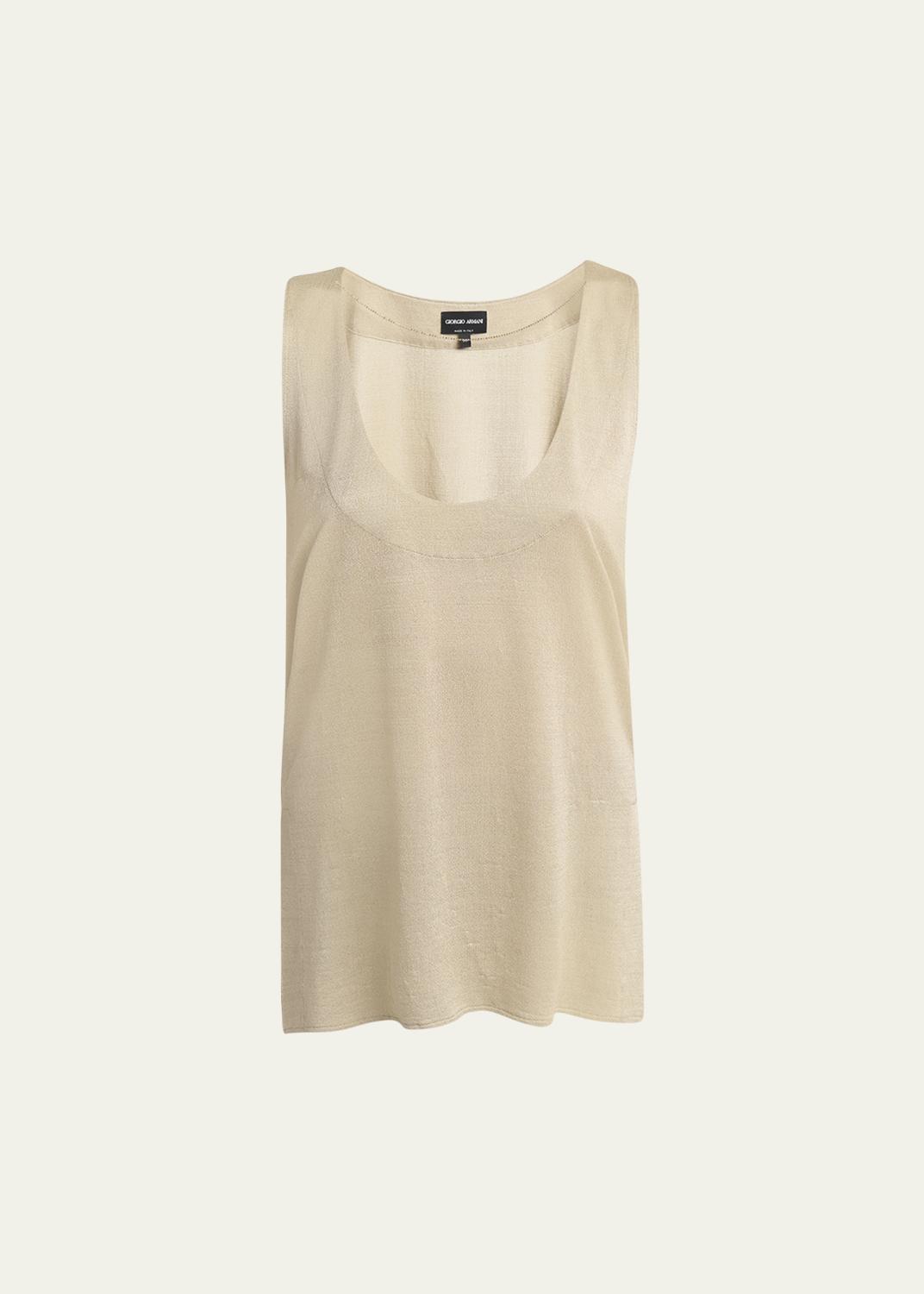 Prada Stripe Ribbed Tank Top - Bergdorf Goodman