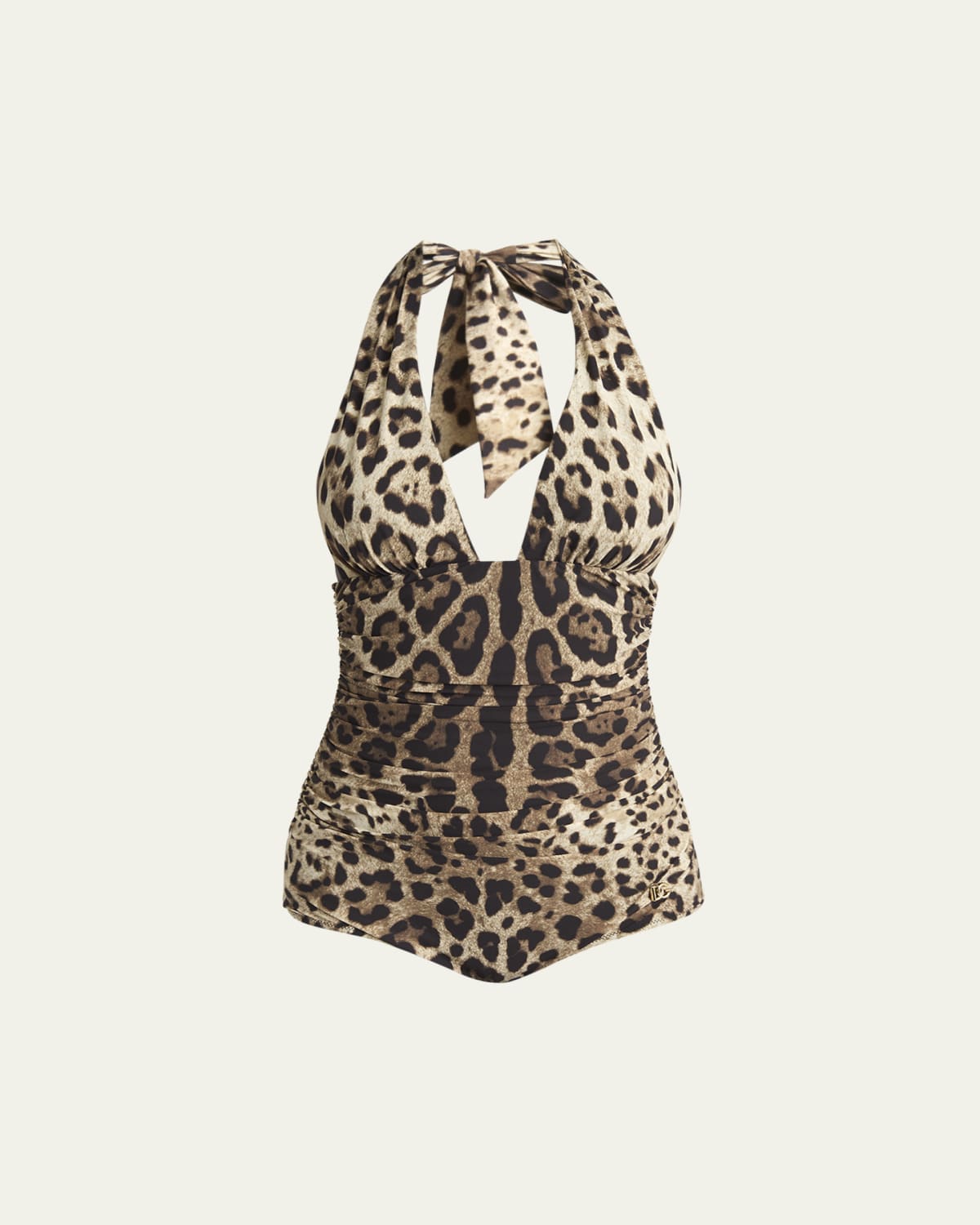 Johanna Ortiz Tarangire Animal-Print Ruched One-Piece Swimsuit