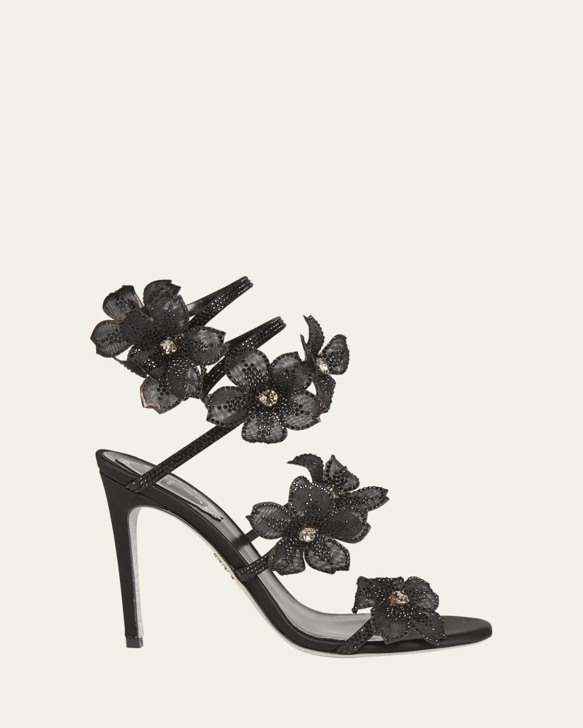 Rockstud Metallic Caged T-Strap Pumps