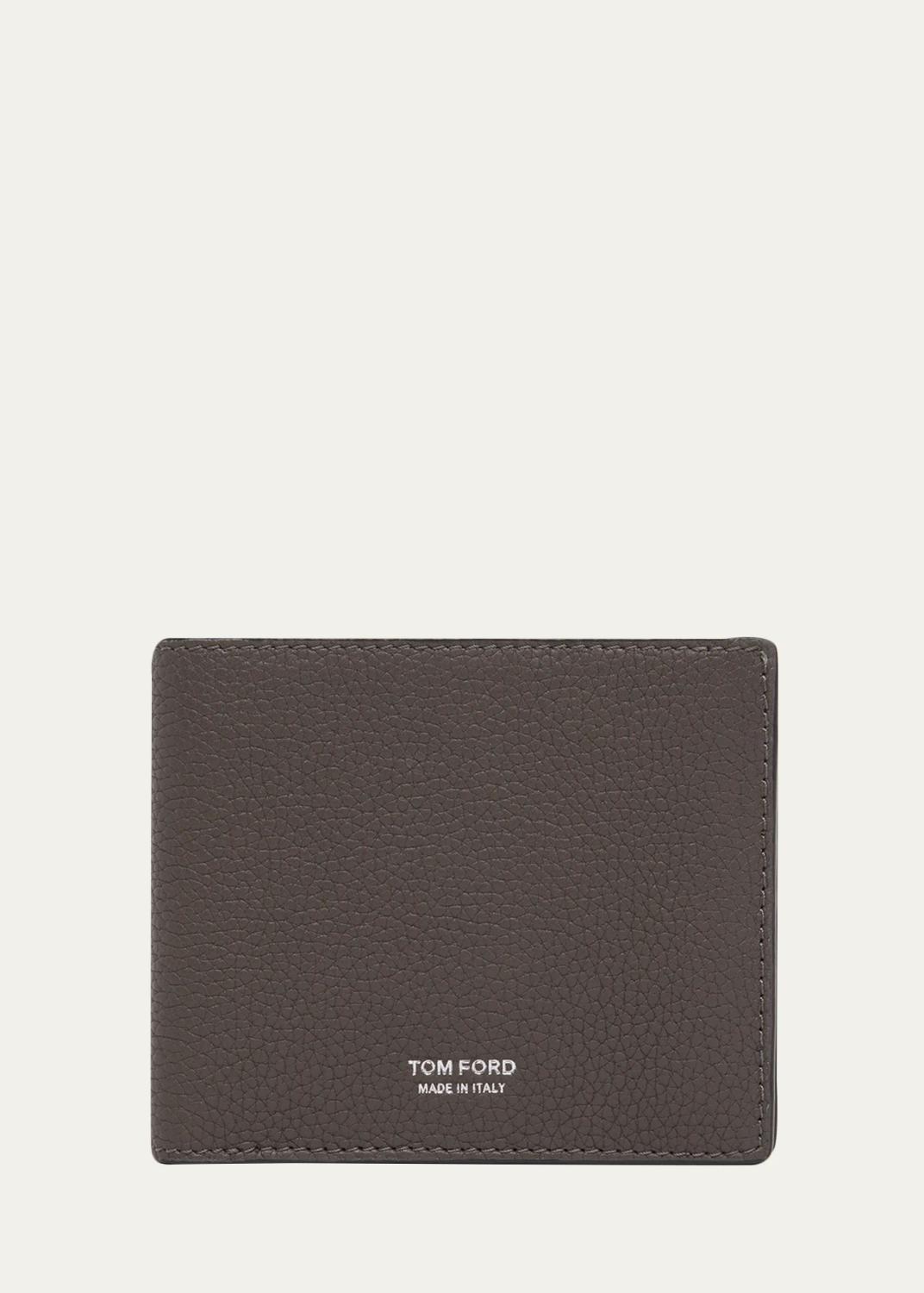 TOM FORD Men's Croc-Embossed Leather Folding Card Holder