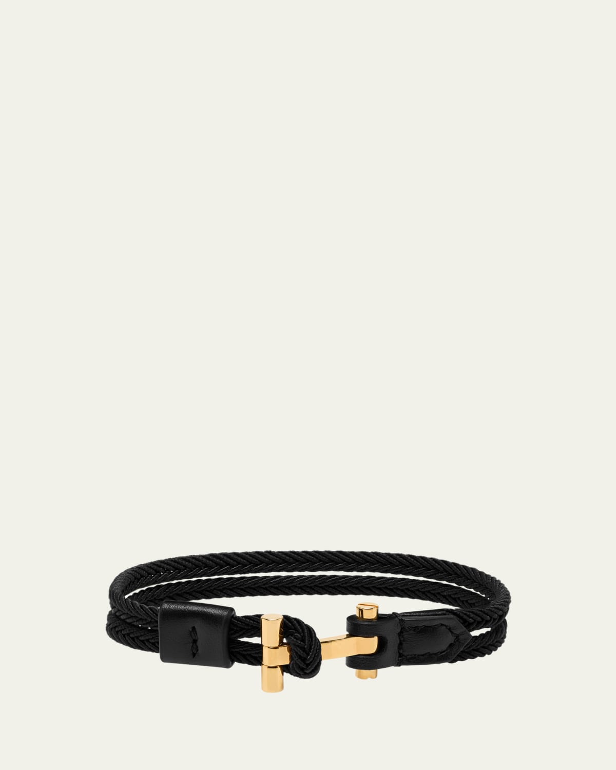 Ferragamo Men's Leather Gancini Bracelet - Bergdorf Goodman