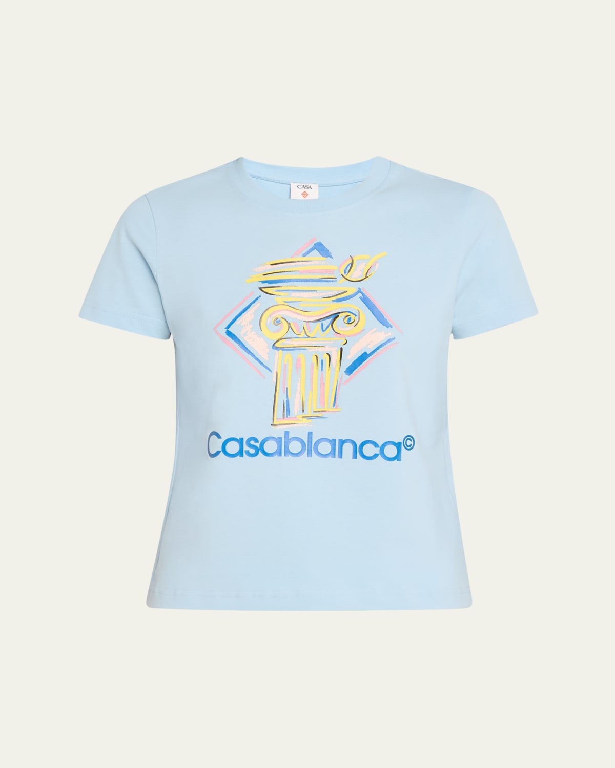 CASABLANCA Diamond Column Printed Fitted T-Shirt - Bergdorf