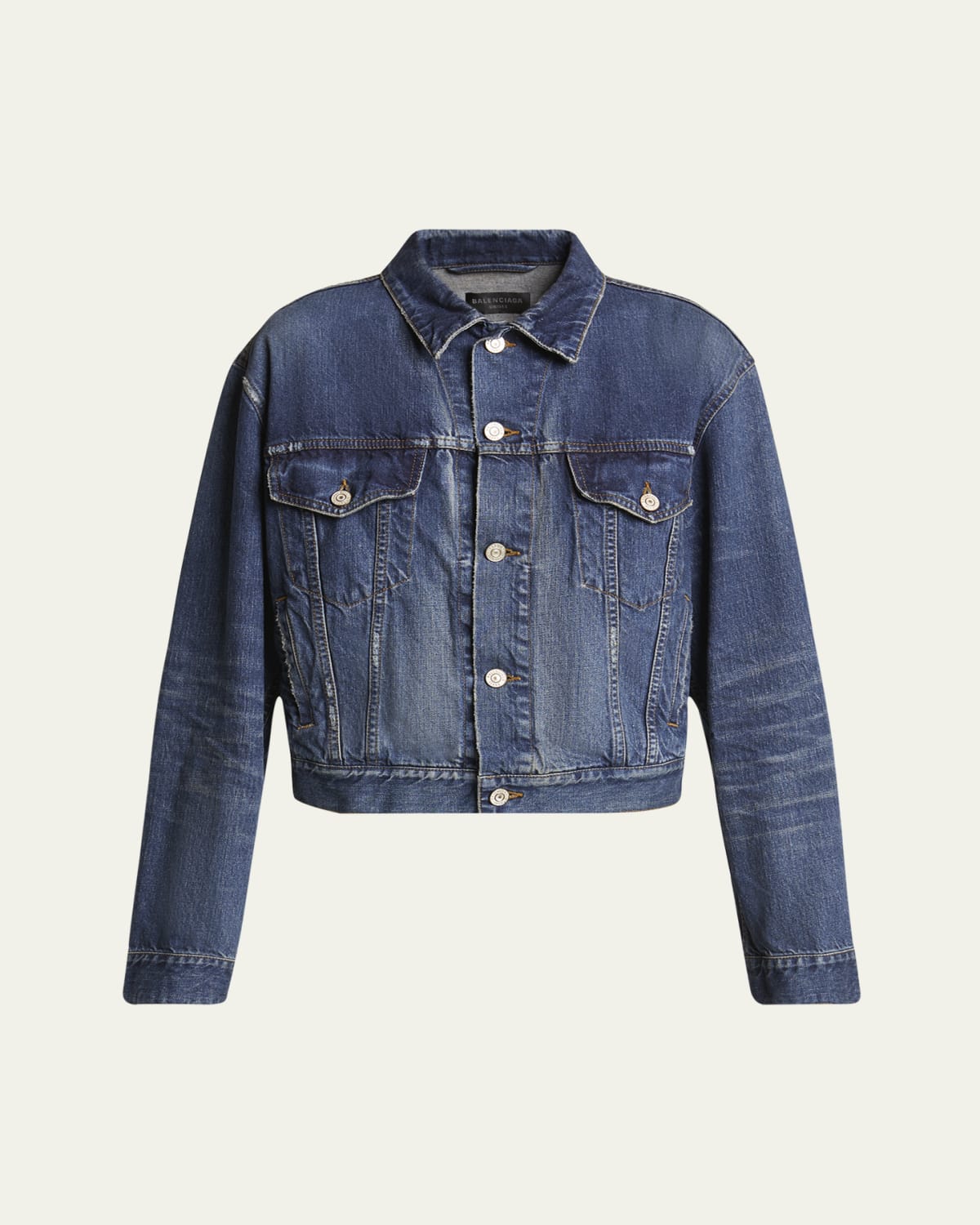 JW Anderson Oversized Sleeveless High-Neck Denim Jacket
