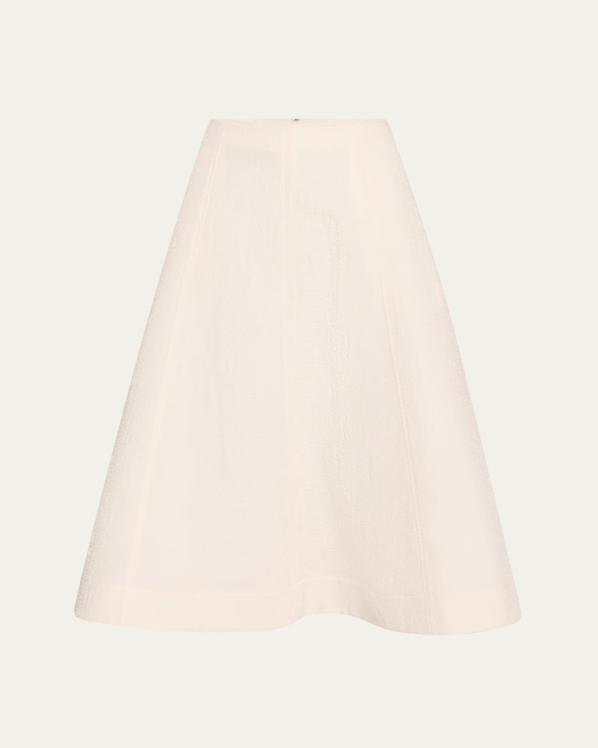 Caelan Asymmetric Stripe Knit Midi Skirt