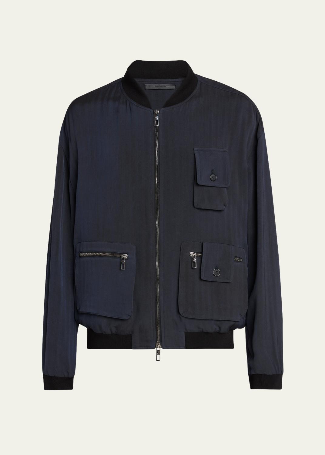 Giorgio Armani Men's Oversized Snap-Front Bomber Jacket - Bergdorf