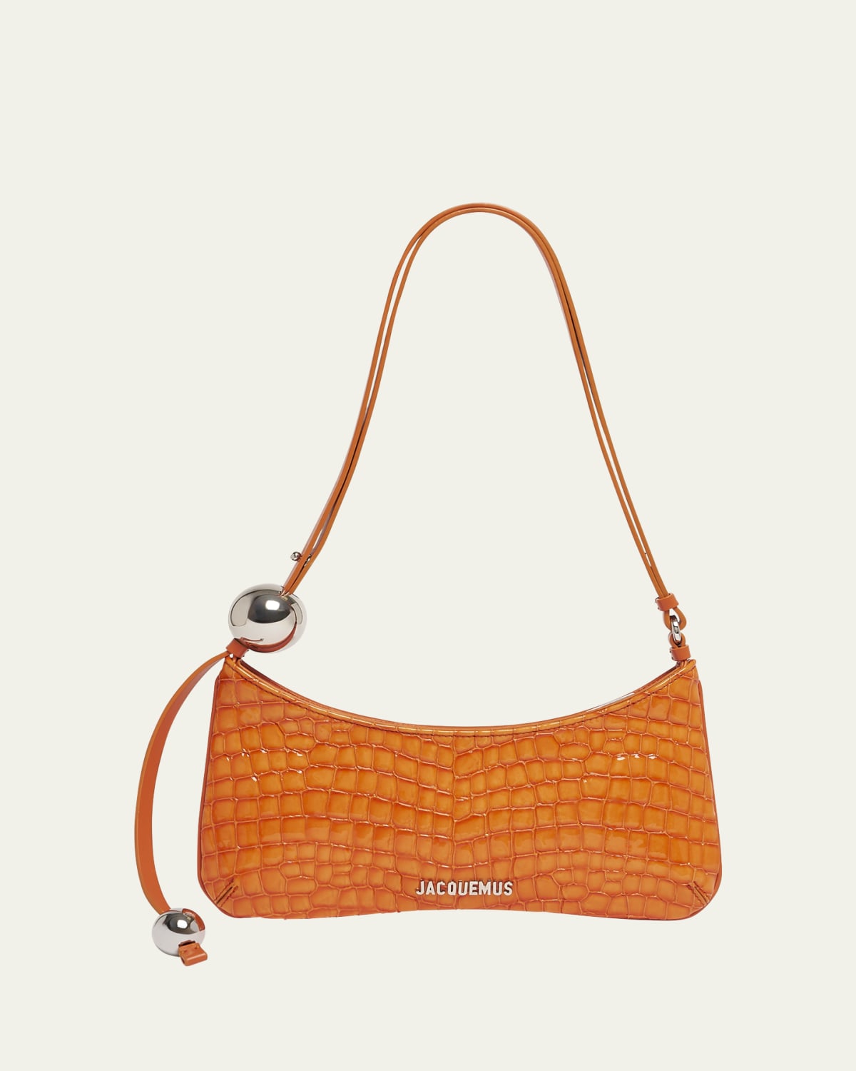 関税・送料込【JACQUEMUS】Le Bisou Perleメタリックショルダー The Bisou Perle by JACQUEMUS | Official website