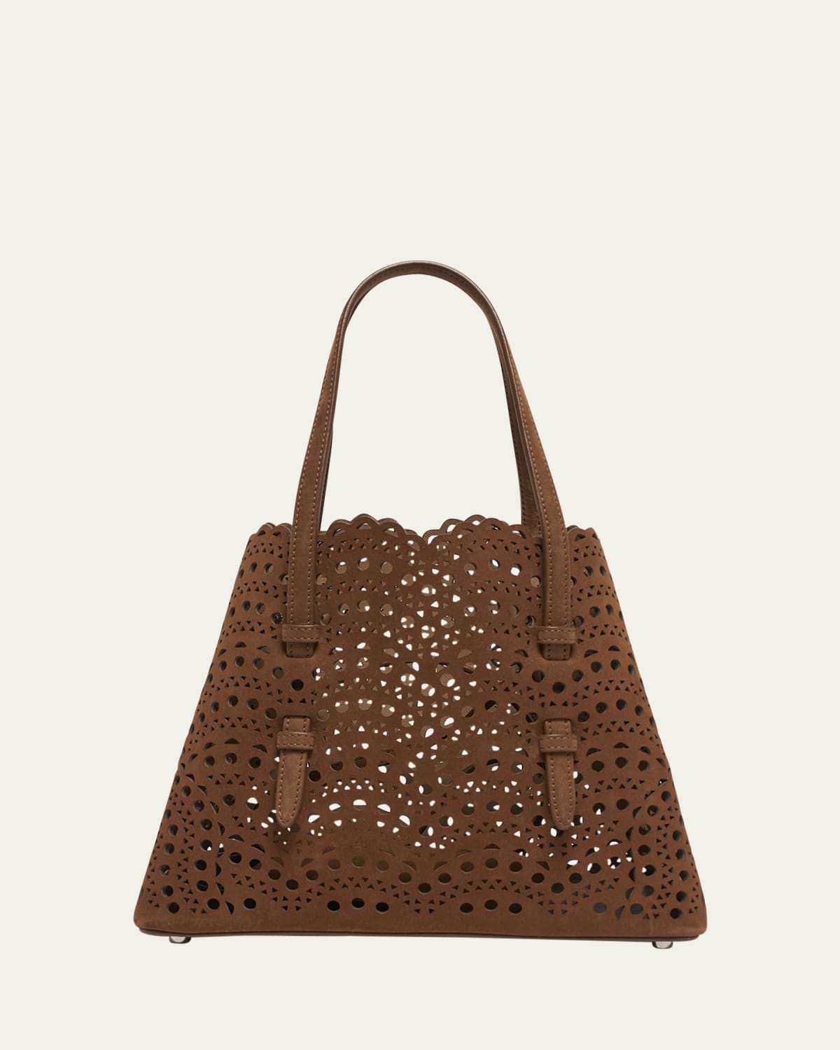 イマン　マリカ　アミナ　コラージュ③ ALAIA Mina 25 Tote Bag in Vienne Wave Perforated Leather