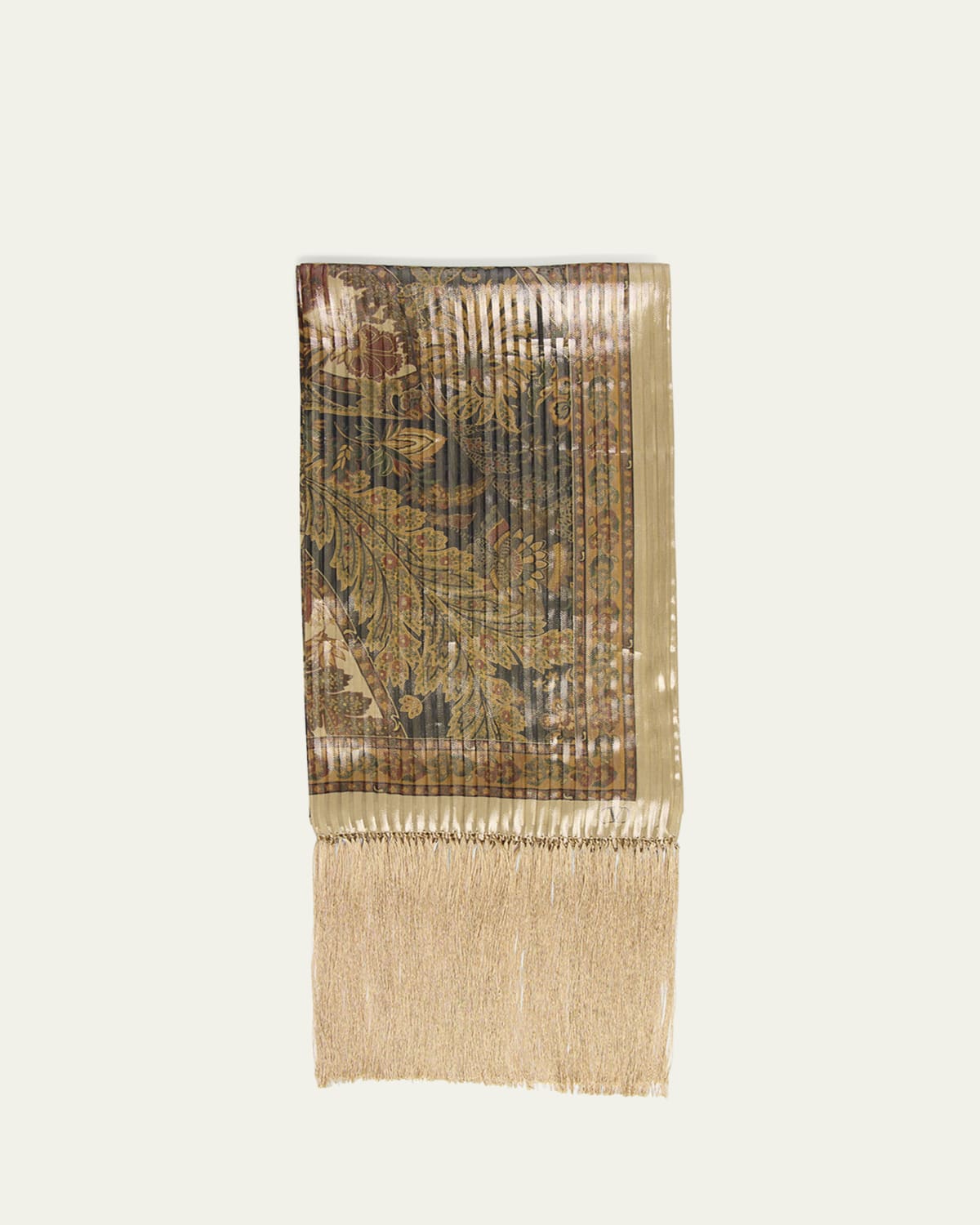 Brunello Cucinelli Metallic Cashmere Silk Scarf - Bergdorf