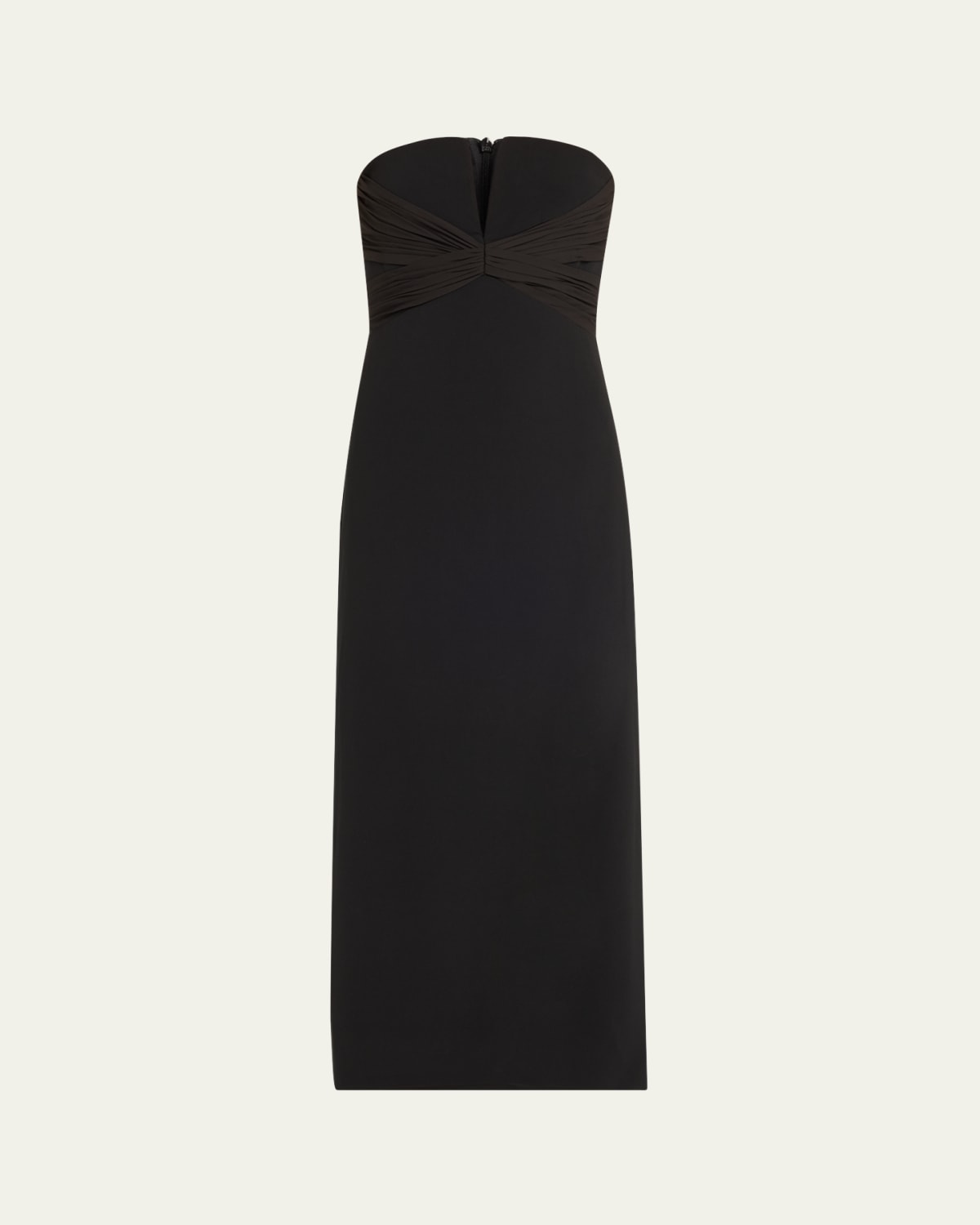 laure crepe mini dress HALSTON Laure Crepe Mini Dress