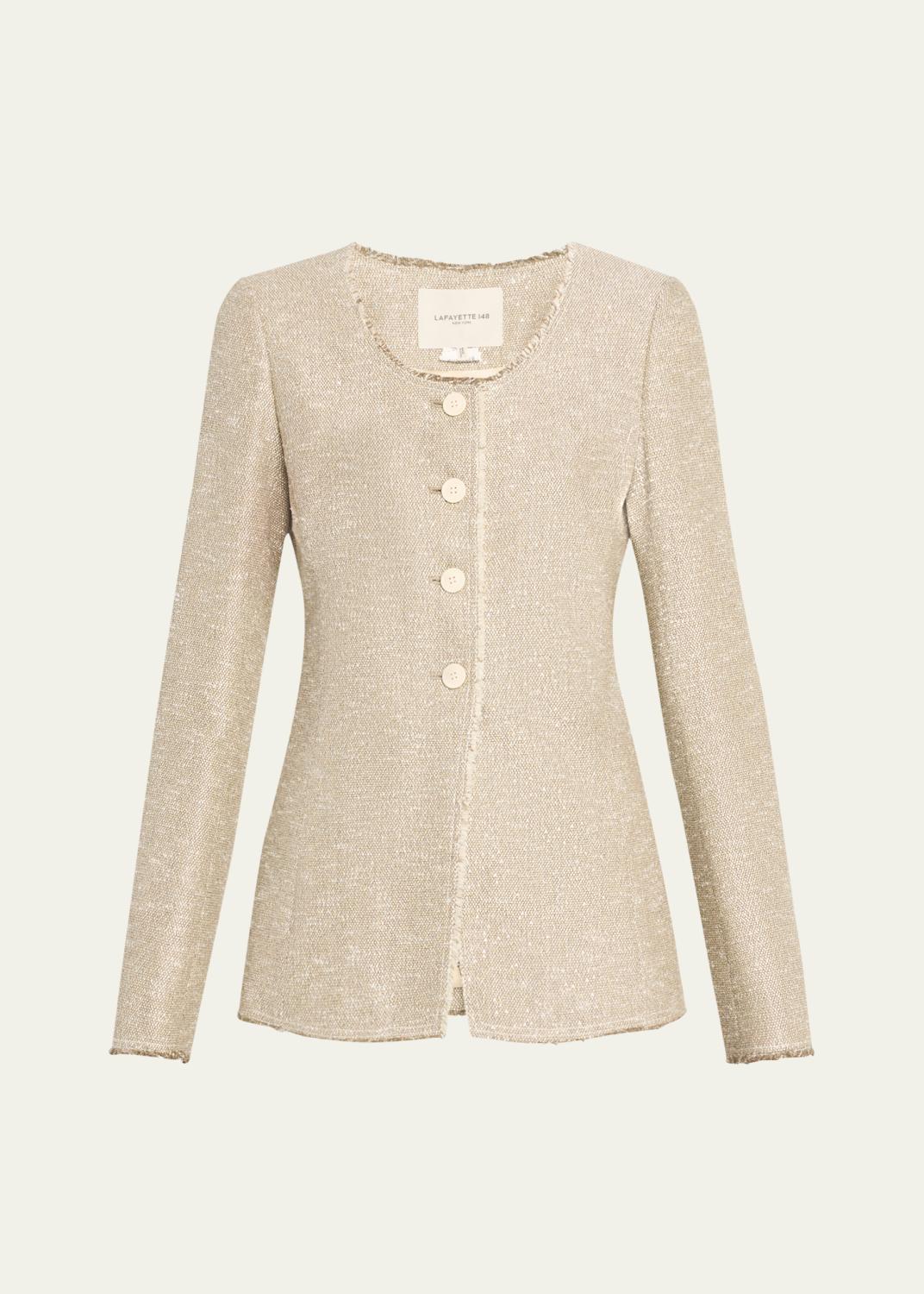 FRAME The Tweed Fringe Jacket - Bergdorf Goodman