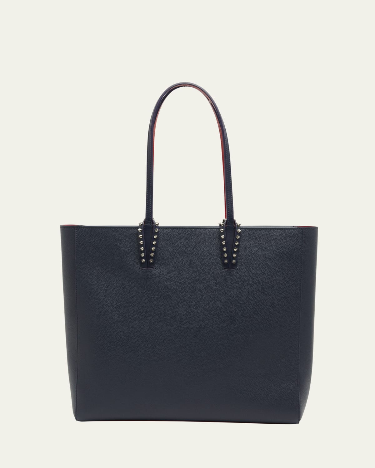 Christian Louboutin Cabata Mini Tote Bag in Leather with Spikes