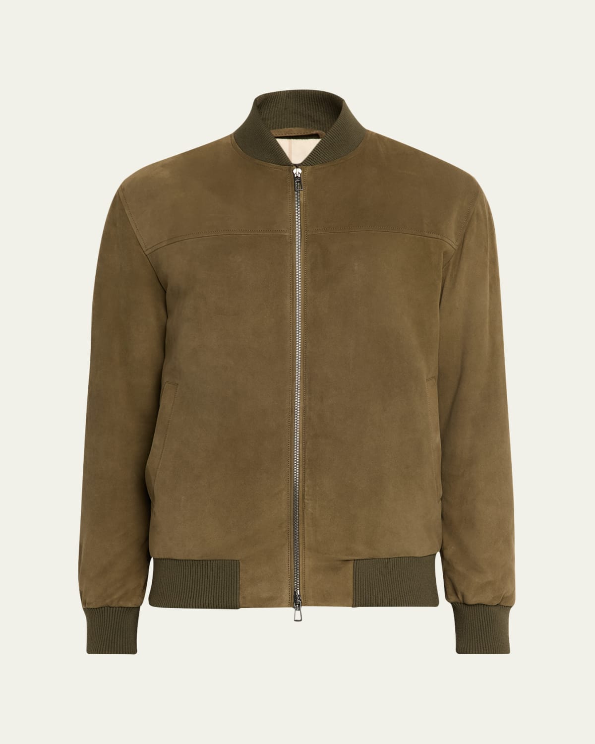 Burberry Men's Rakewood Micro Check-Stitch Bomber Jacket