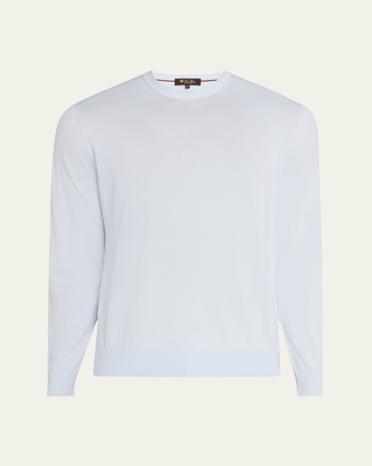 Men's Featherweight Wool-Cashmere Short-Sleeve Crewneck Sweater